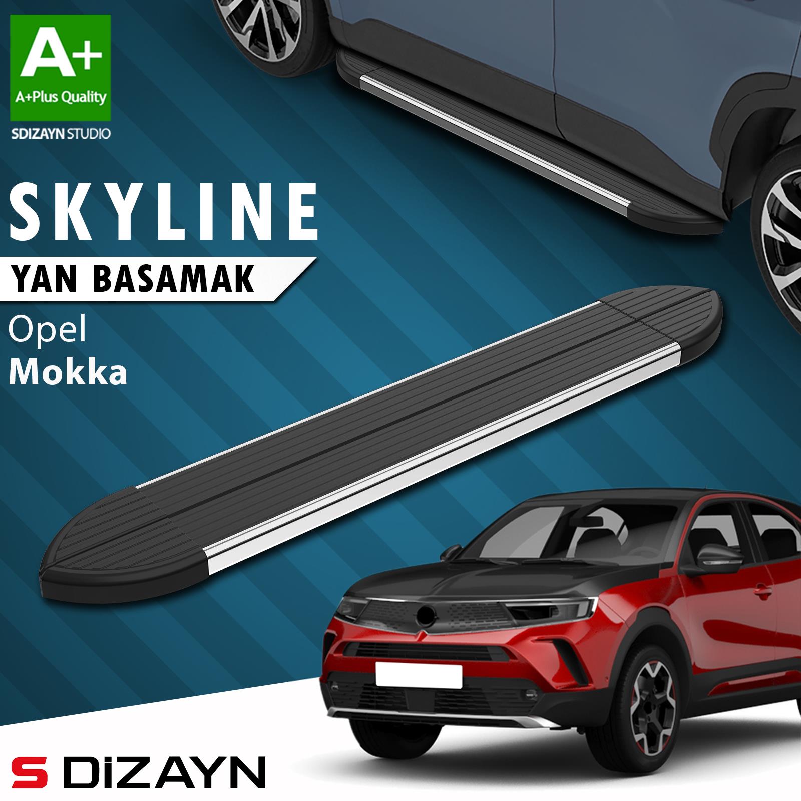 Opel Mokka 2 Skyline Krom Yan Basamak 173 Cm 2020 Üzeri A+ Kalite
