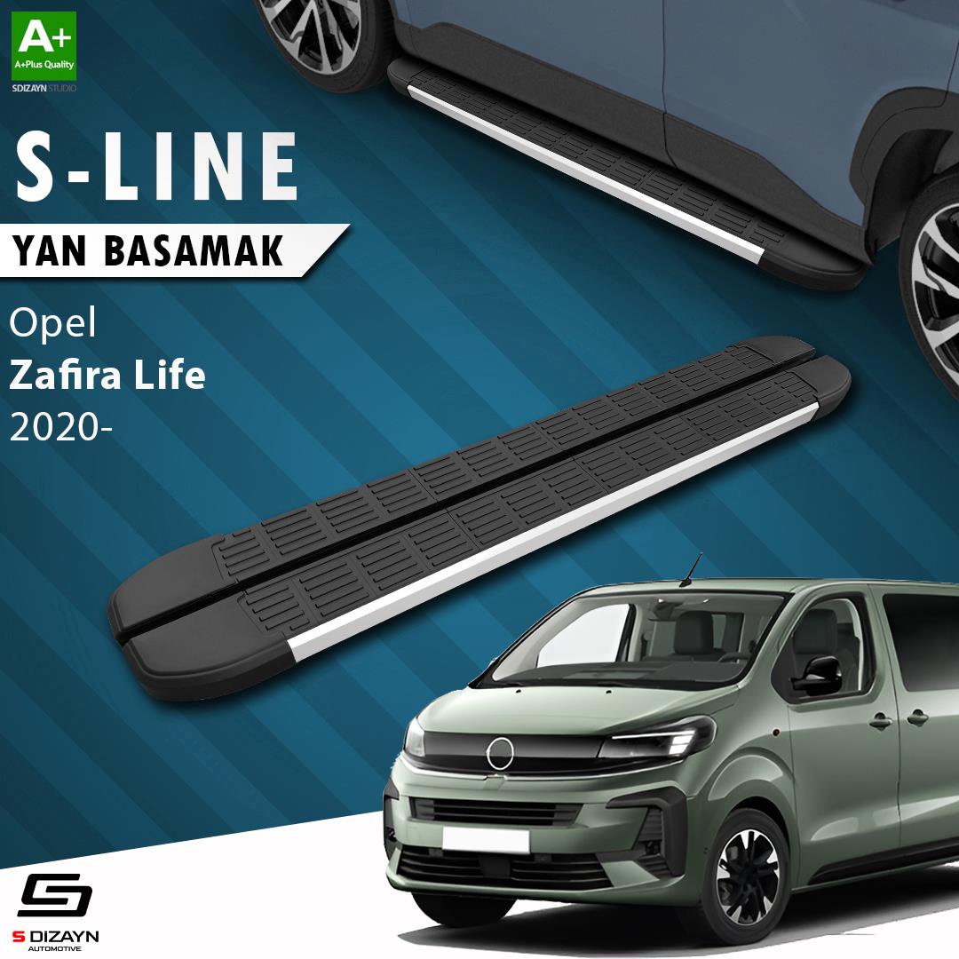 Opel Zafira Life Uzun Şase S-Line Aluminyum Yan Basamak 243 Cm 2020 Üzeri A+ Kalite