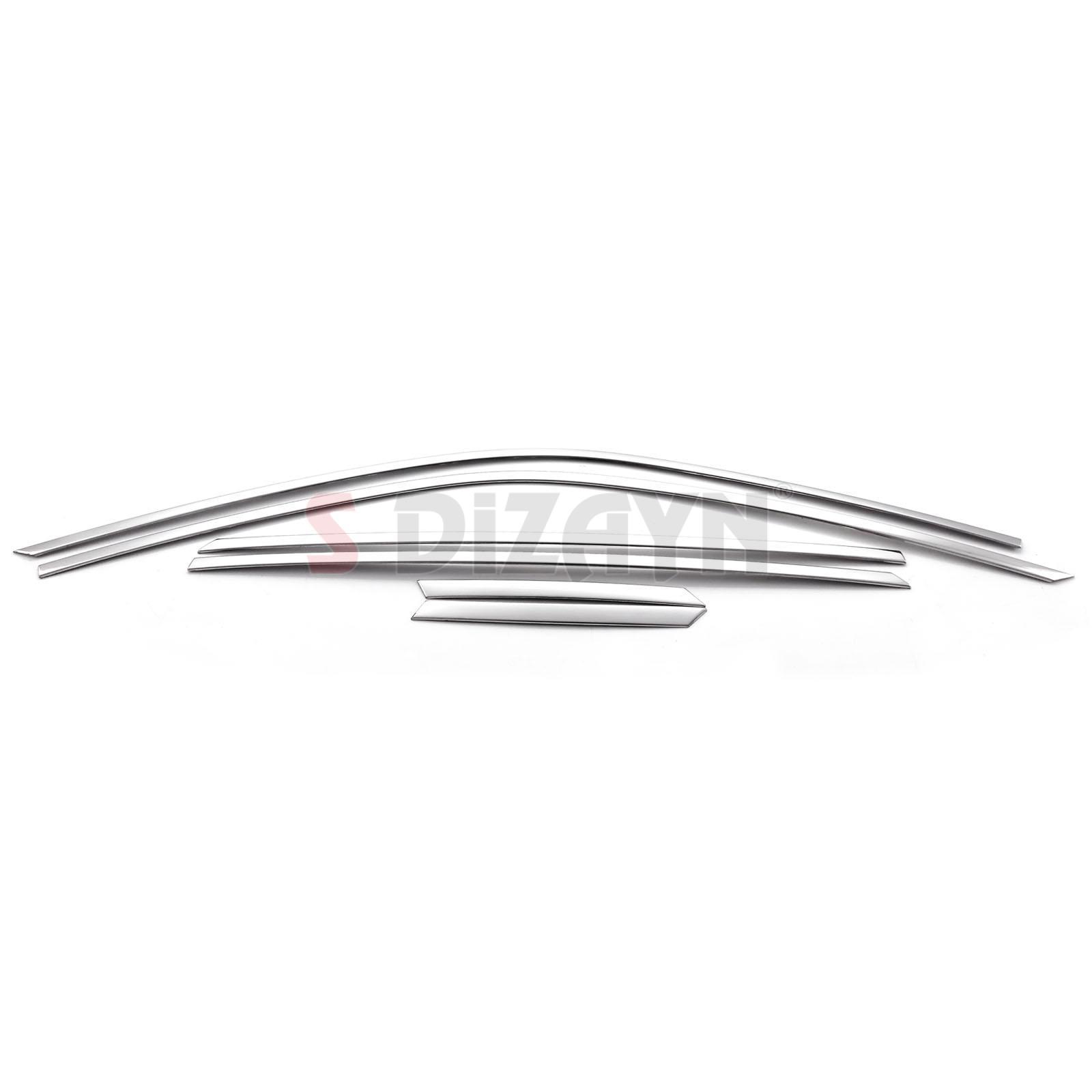 S-Dizayn Peugeot 2008 2 Krom Cam Üst Çıtası 6 Prç 2020-2023