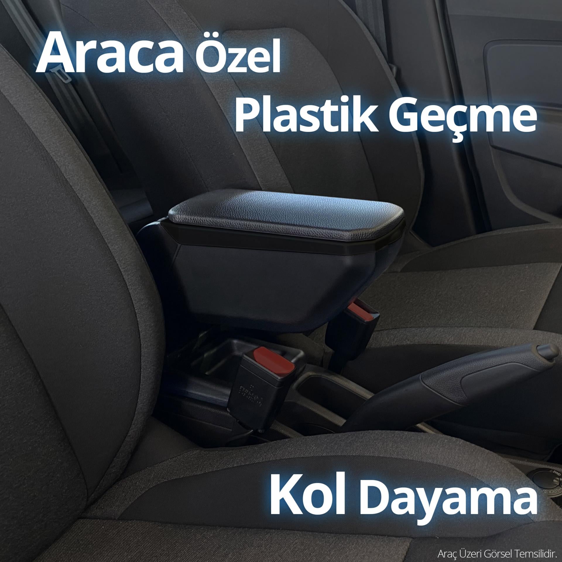 S-Dizayn Peugeot 208 2 Kol Dayama Kolçak Geçmeli ABS Gri 2019 Üzeri A+Kalite