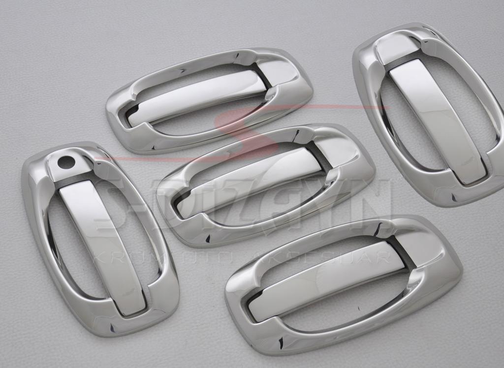 S-Dizayn Peugeot Bipper Krom Kapı Kolu 5 Kapı 10 Prç (Set) 2007-2017