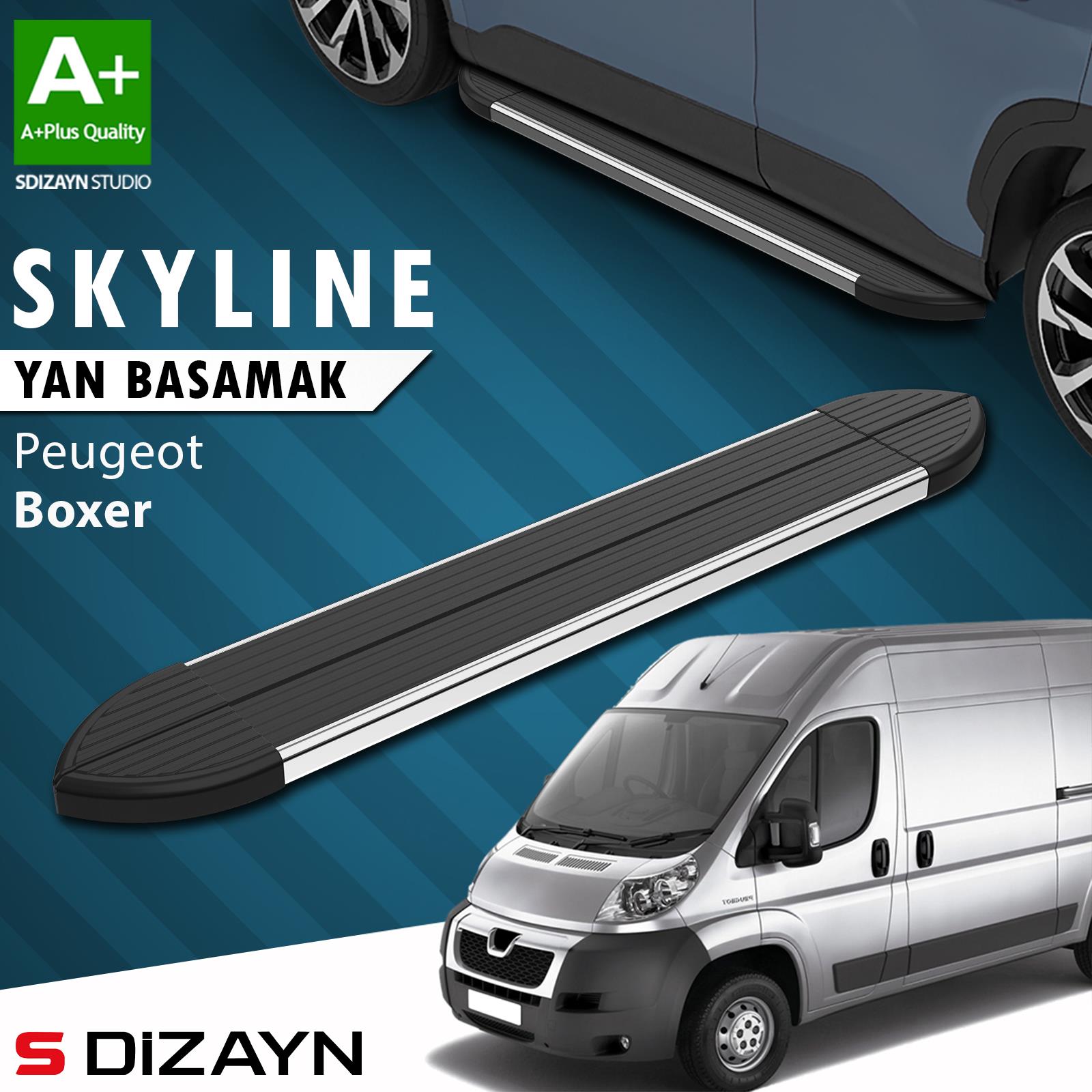 Peugeot Boxer 3 Kısa Şase Skyline Krom Yan Basamak 203 Cm 2006 Üzeri A+ Kalite