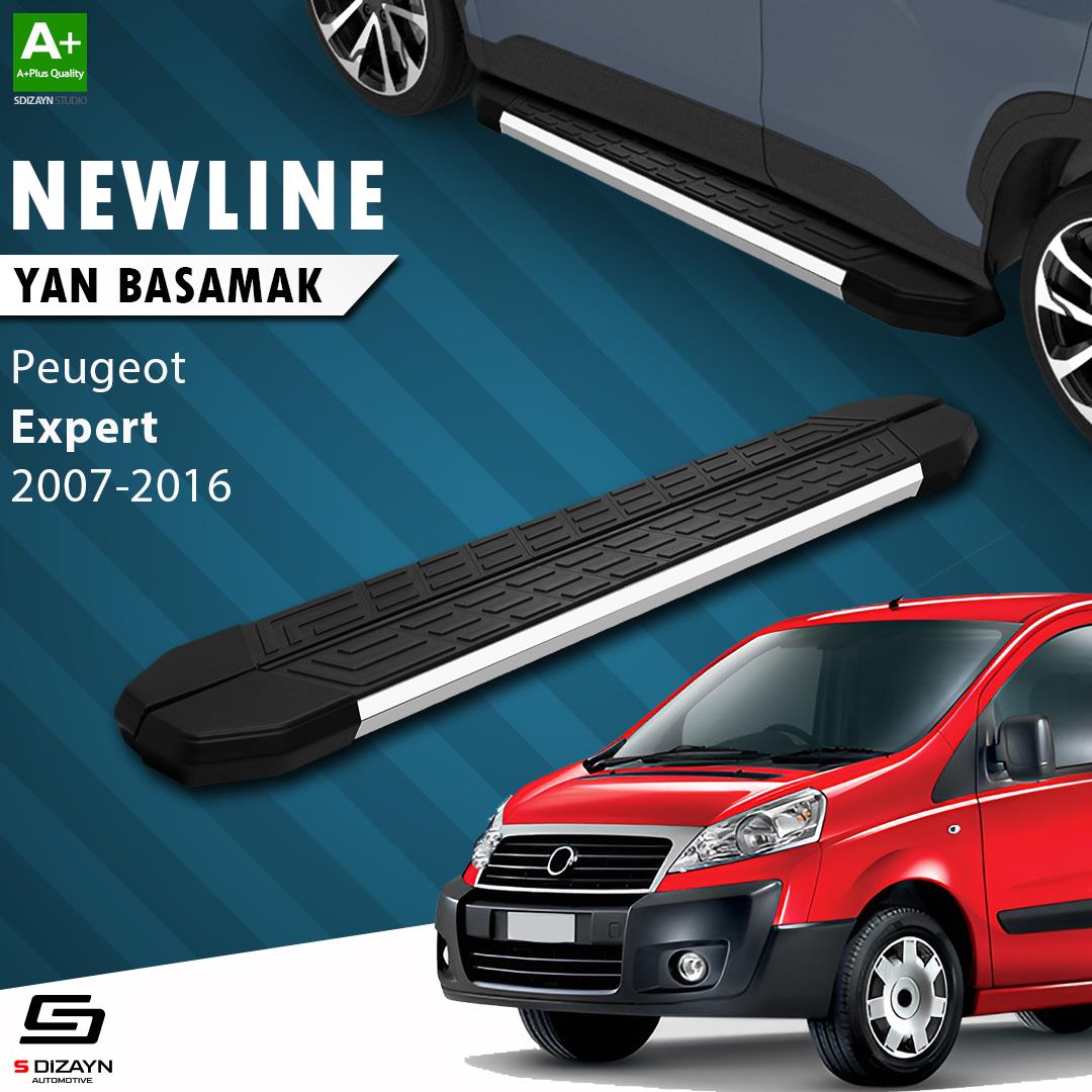 Peugeot Expert 2 Kısa Şase NewLine Krom Yan Basamak 213 Cm 2007-2016