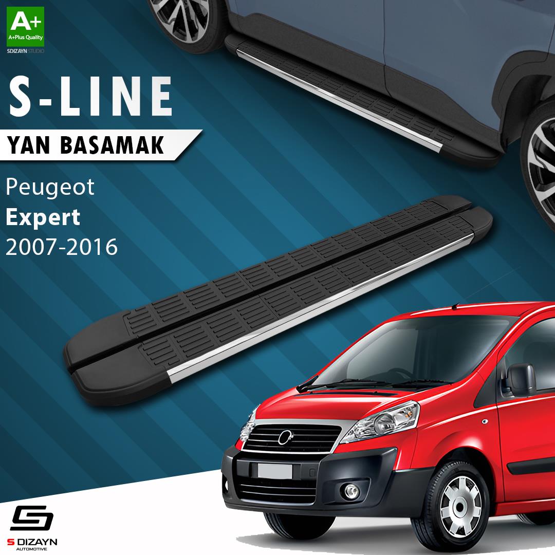 Peugeot Expert 2 Uzun Şase S-Line Krom Yan Basamak 223 Cm 2007-2016 A+ Kalite
