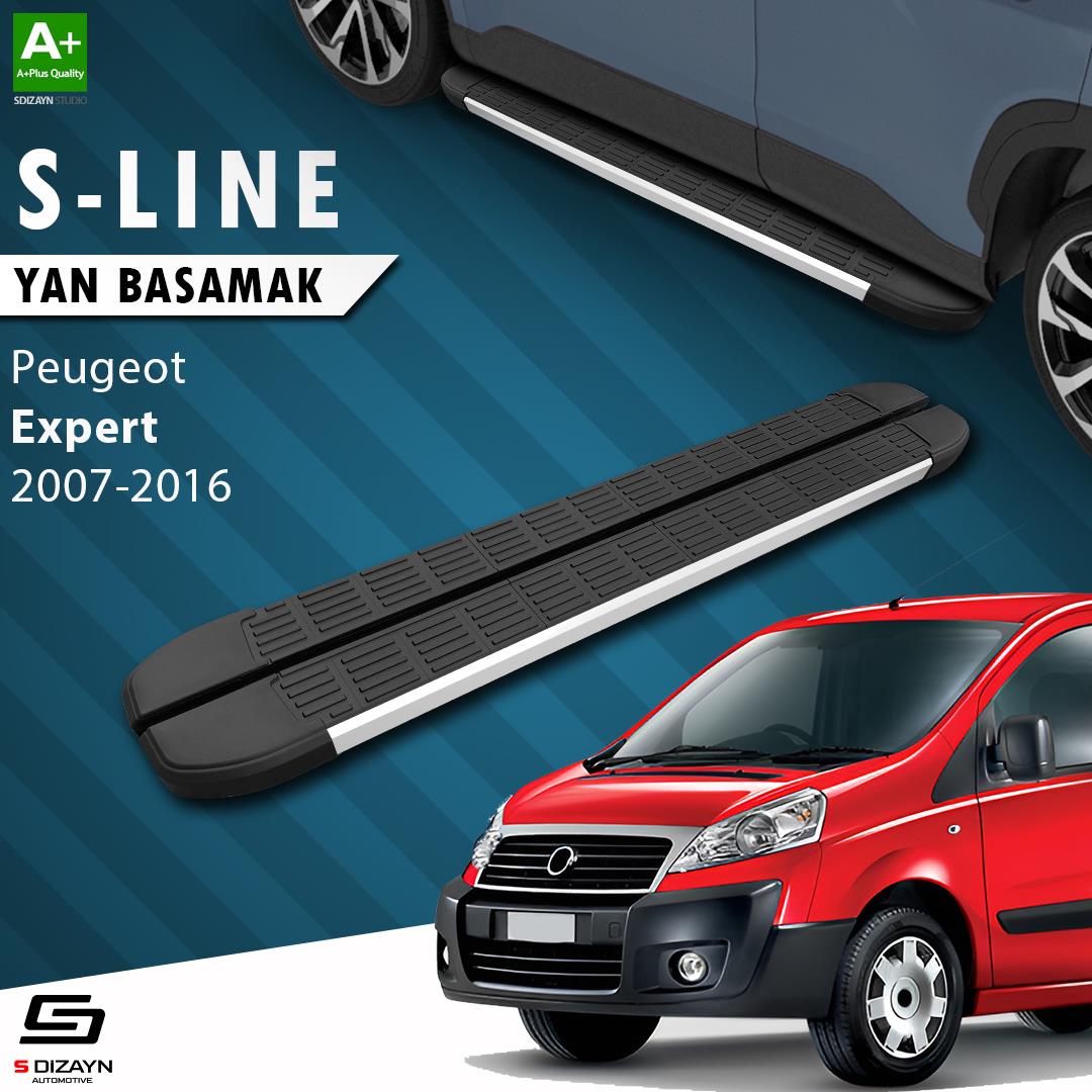 Peugeot Expert 2 Uzun Şase S-Line Aluminyum Yan Basamak 223 Cm 2007-2016 A+ Kalite
