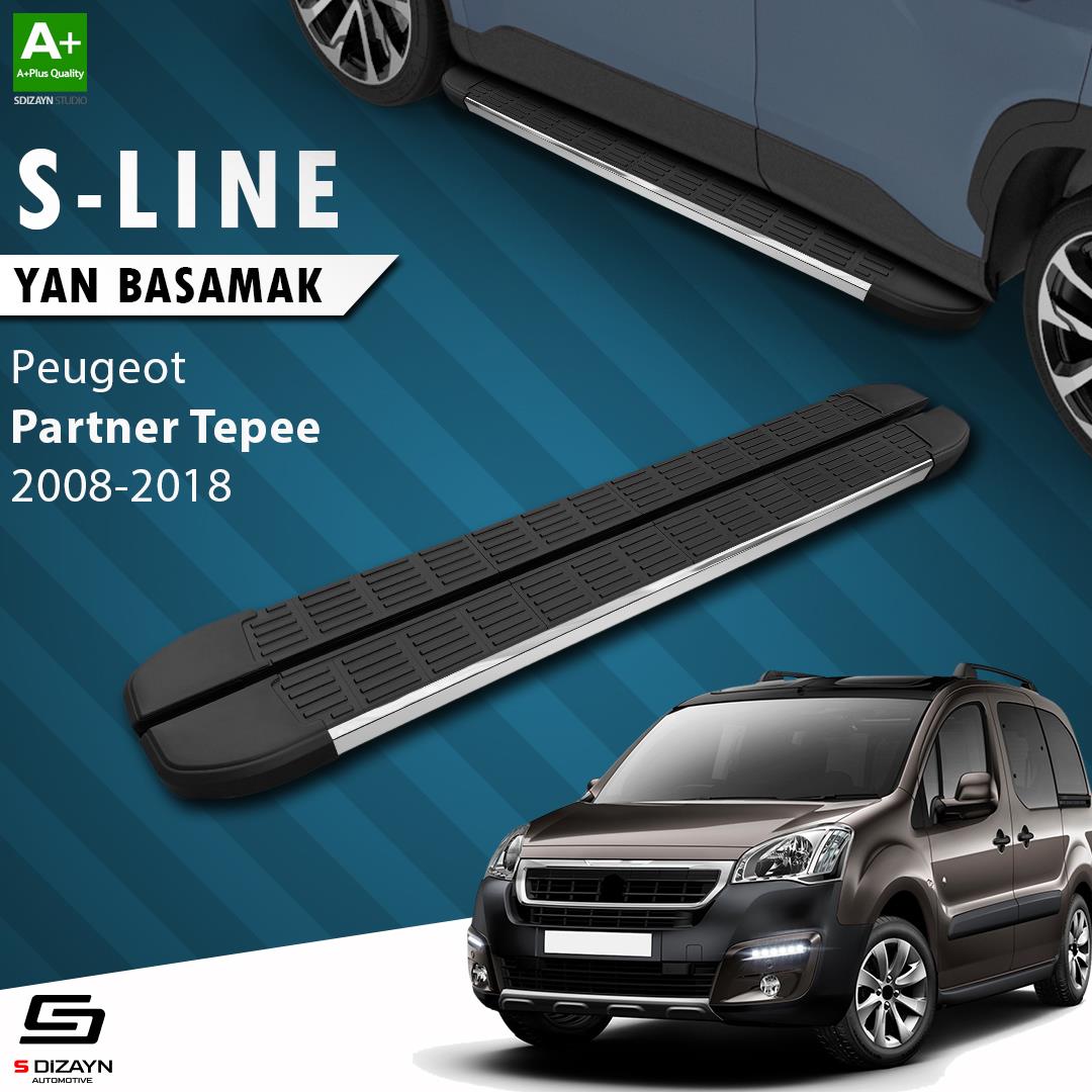 Peugeot Partner 2 Tepee S-Line Krom Yan Basamak 193 Cm 2008-2018 A+ Kalite