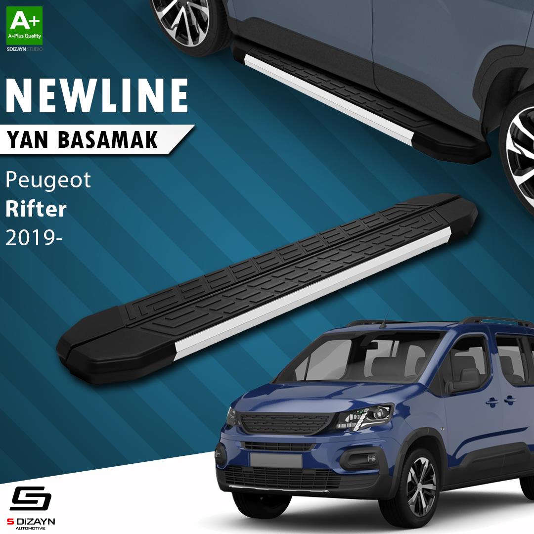 Peugeot Rifter Uzun Şase NewLine Aluminyum Yan Basamak 213 Cm 2019 Üzeri A+ Kalite