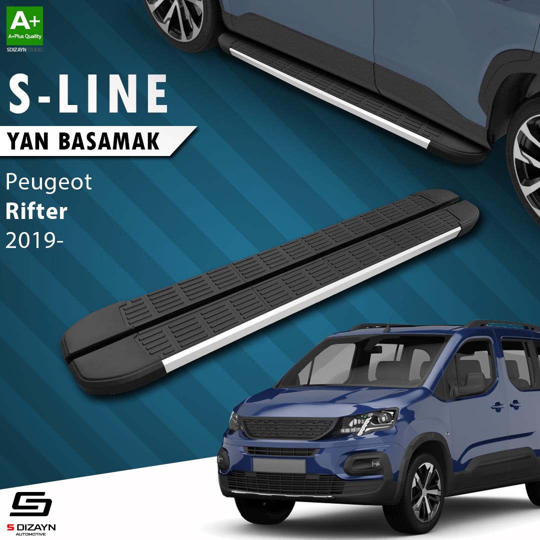 Peugeot Rifter Uzun Şase S-Line Aluminyum Yan Basamak 213 Cm 2019 Üzeri A+ Kalite