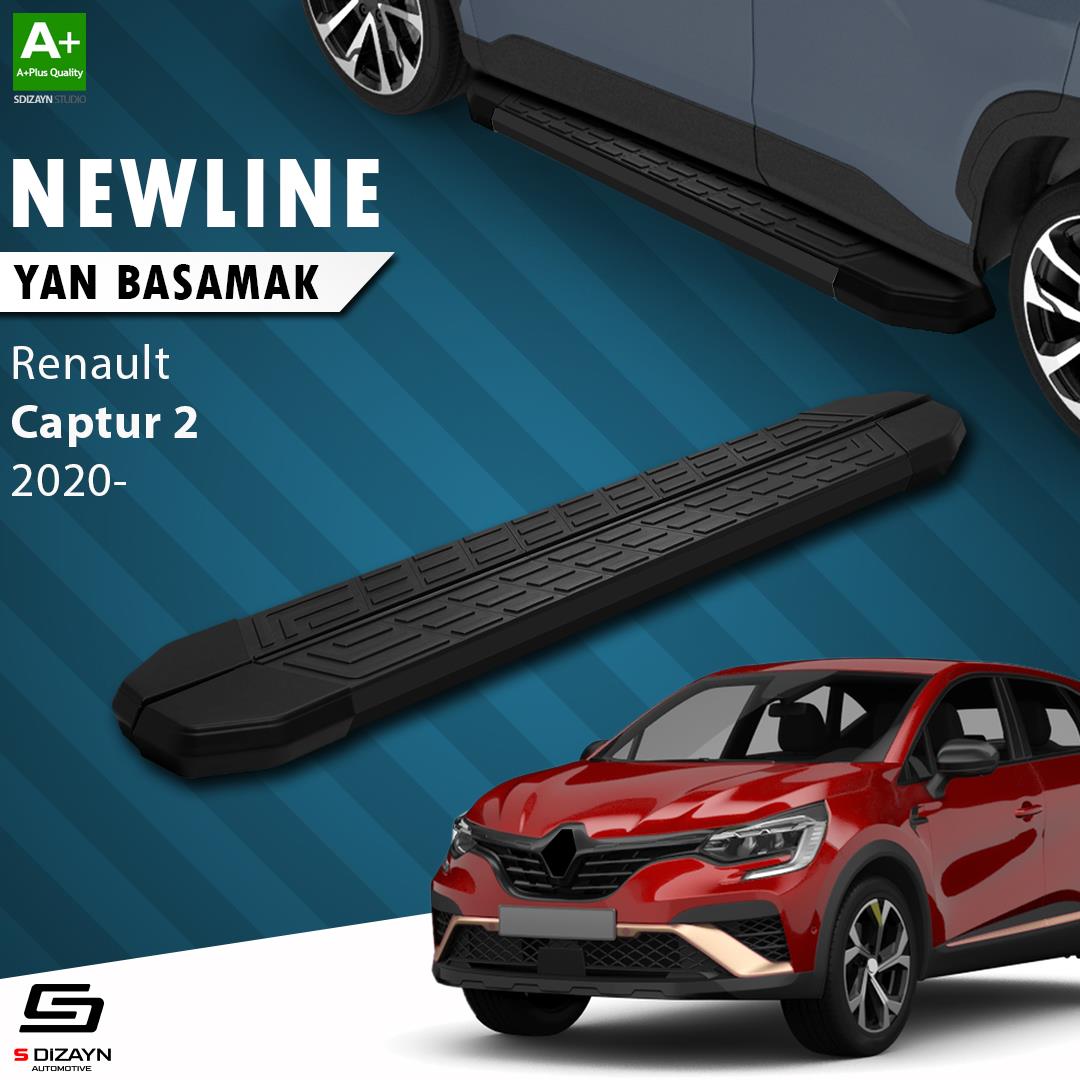 Renault Captur 2 NewLine Siyah Yan Basamak 183 Cm 2020 Üzeri A+ Kalite