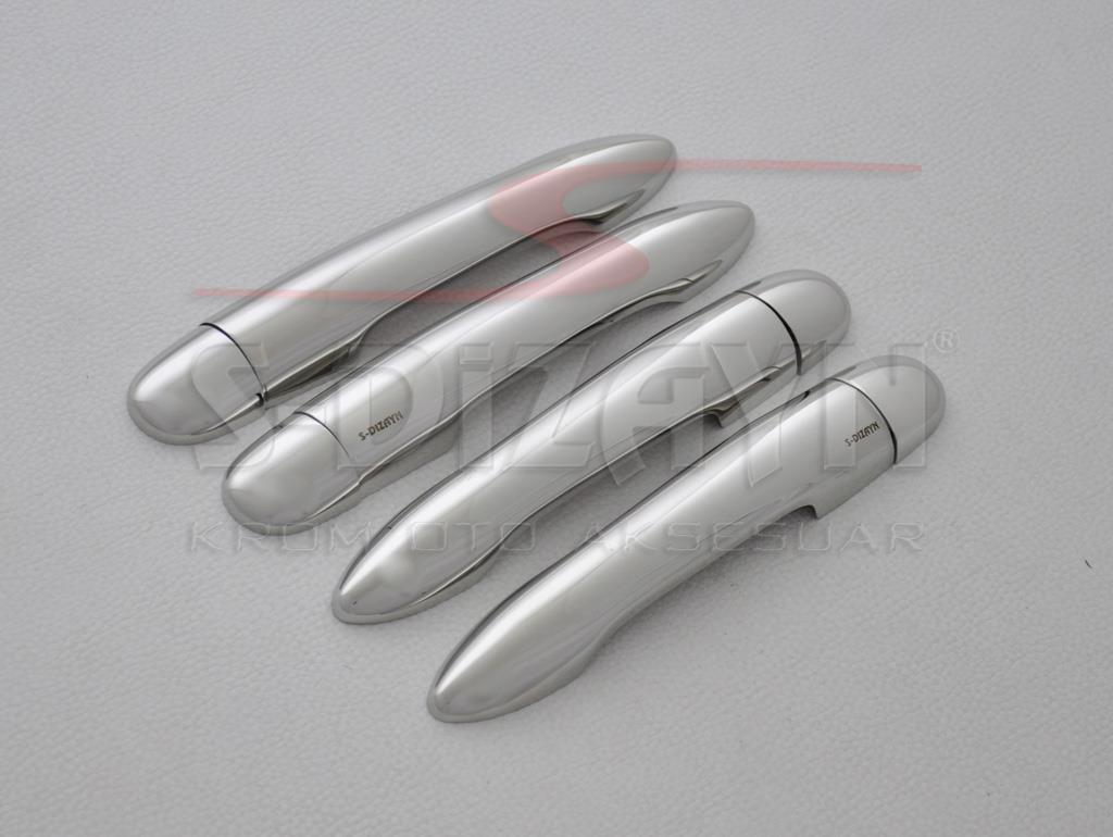 S-Dizayn Renault Clio 3 HB Krom Kapı Kolu 4 Kapı 2006-2012