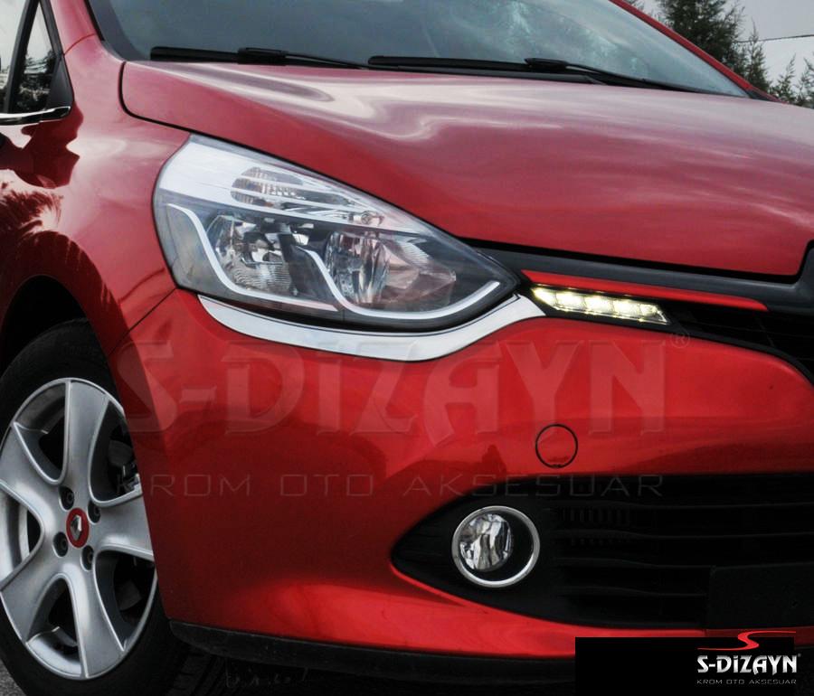 S-Dizayn Renault Clio 4 HB Krom Far Alt Çıtası 2012-2016