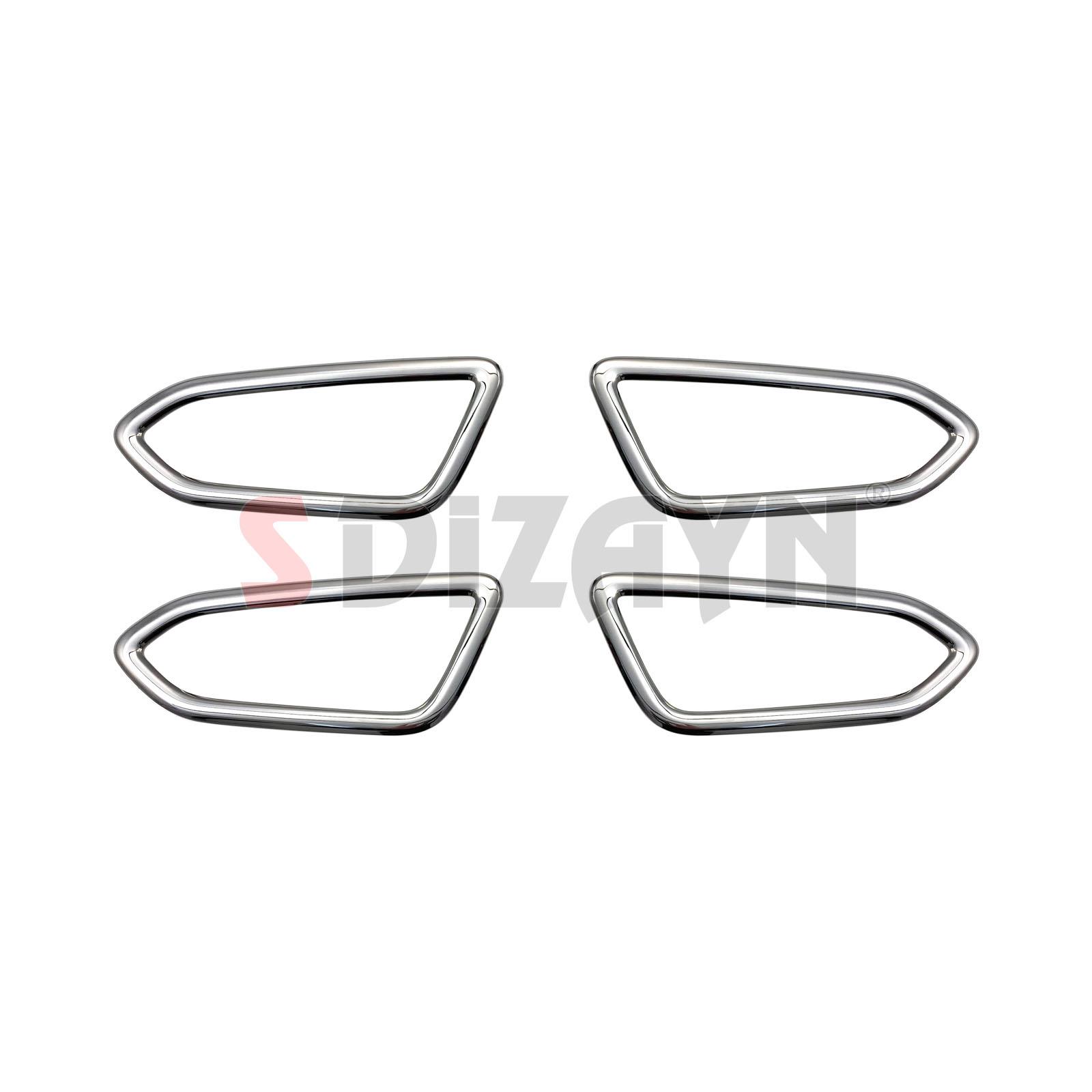 S-Dizayn Renault Clio 5 Krom İç Kapı Kolu Çerçevesi 4 Prç. 2019-2026