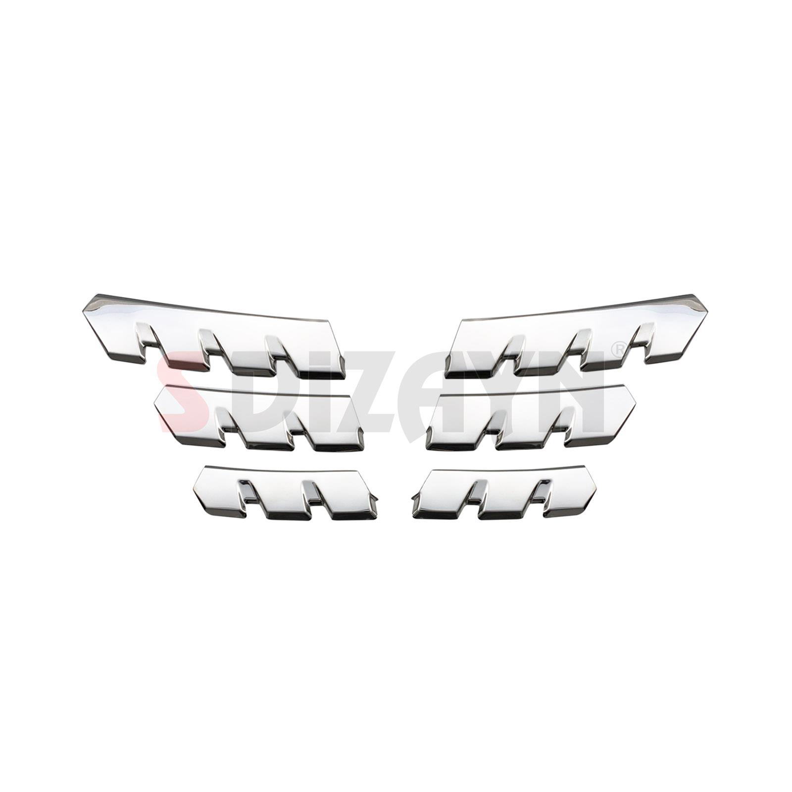 S-Dizayn Renault Clio 5 Krom Ön Alt Panjur 6 Prç. 2019-2026
