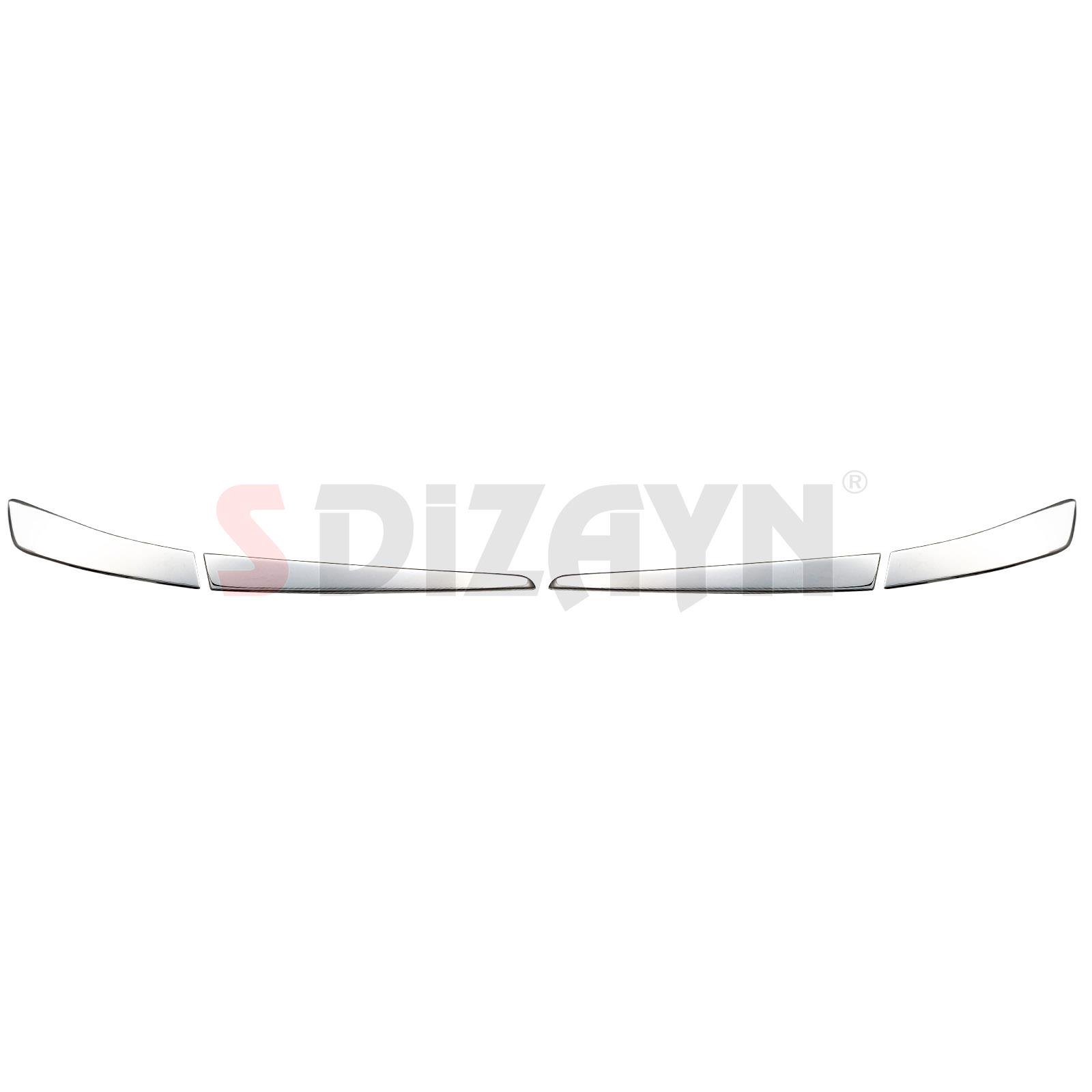 S-Dizayn Renault Clio 5 Krom Stop Üst Çıtası 4 Prç. 2019-2026