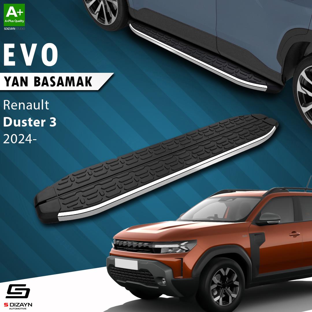 Renault Duster 3 Evo Krom Yan Basamak 183 Cm 2024 Üzeri A+ Kalite