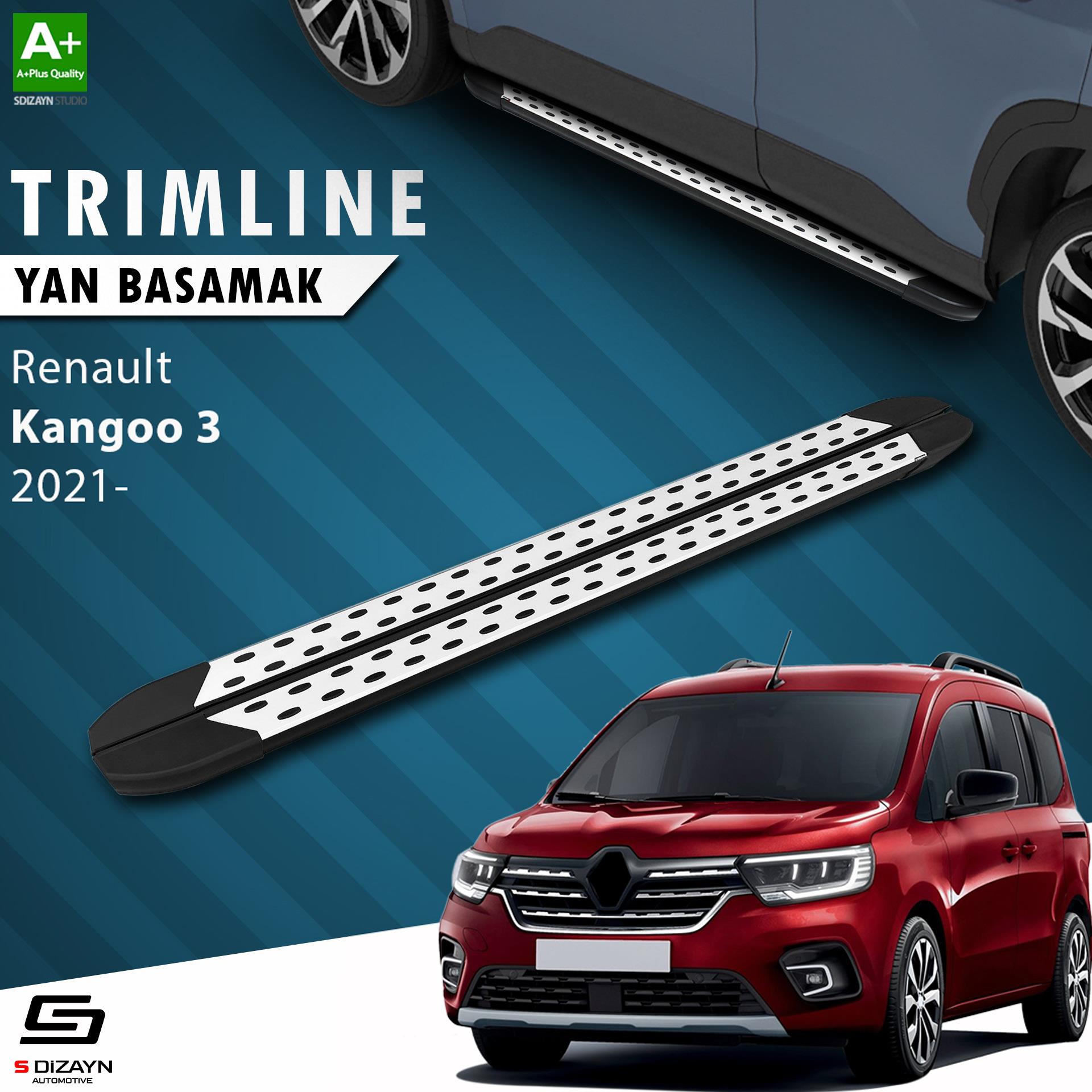 S-Dizayn Renault Kangoo 3 TrimLine Gri Yan Basamak 193 Cm 2021 Üzeri A+ Kalite