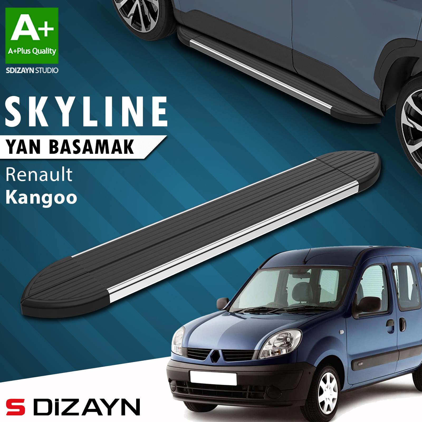 Renault Kangoo Skyline Krom Yan Basamak 183 Cm 1998-2007 A+ Kalite