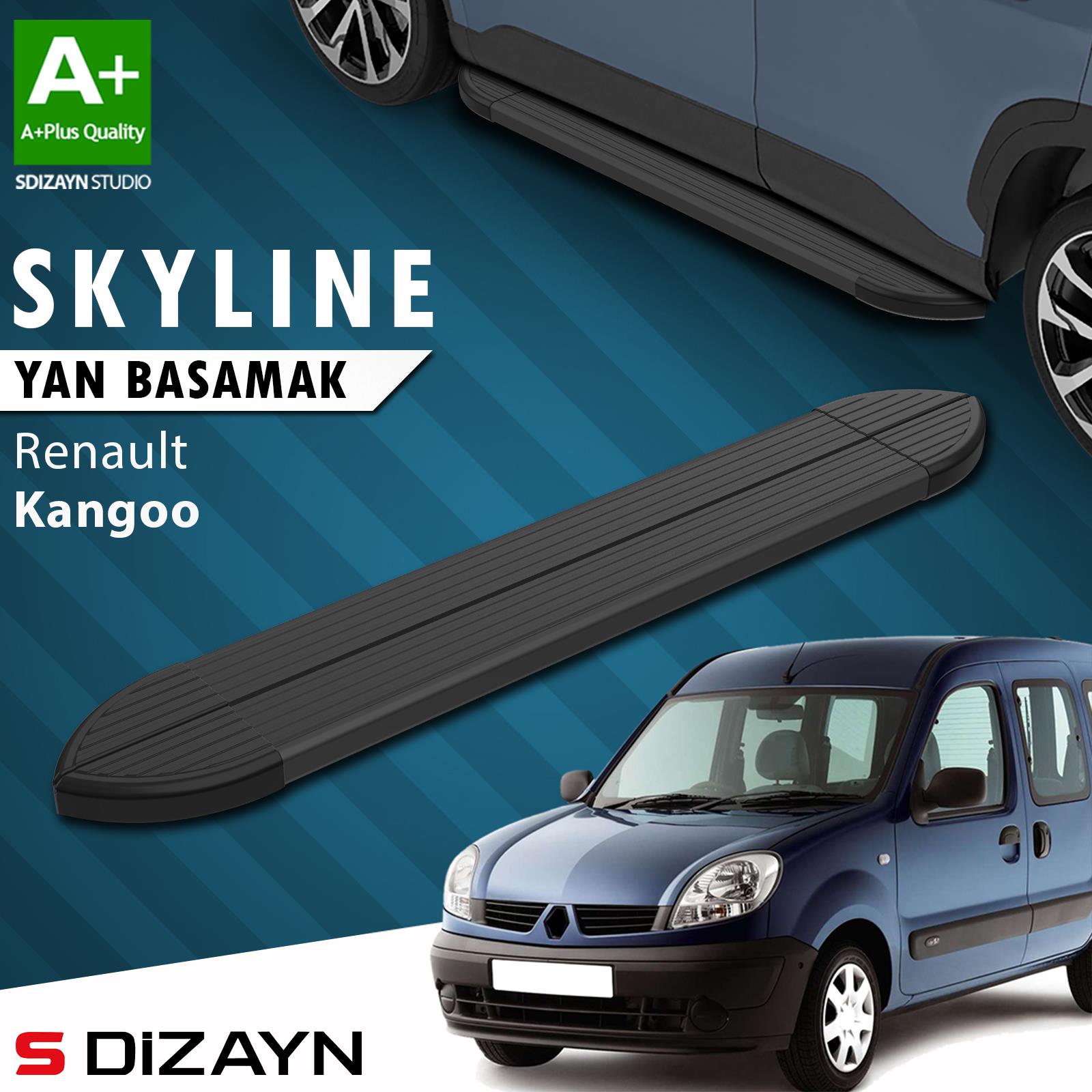 Renault Kangoo Skyline Siyah Yan Basamak 183 Cm 1998-2007 A+ Kalite