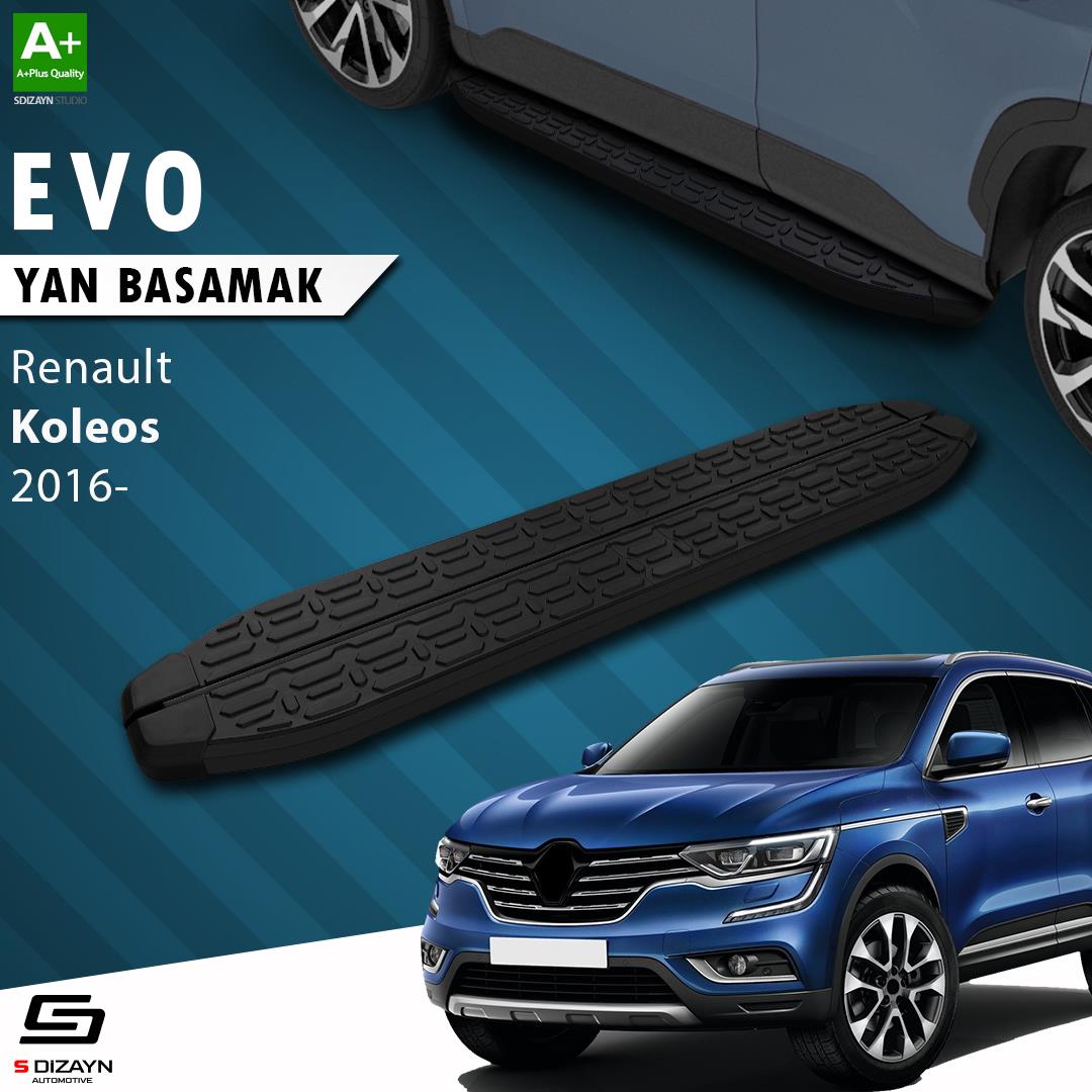 Renault Koleos 2 Evo Siyah Yan Basamak 163 Cm 2016 Üzeri A+ Kalite