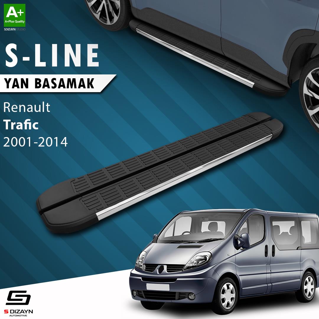 Renault Trafic 2 Kısa Şase S-Line Krom Yan Basamak 223 Cm 2001-2014 A+ Kalite
