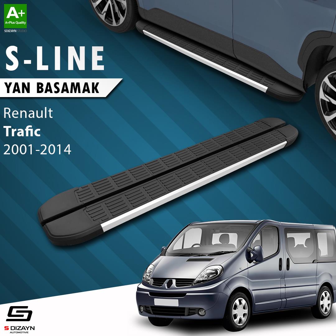 Renault Trafic 2 Uzun Şase S-Line Aluminyum Yan Basamak 263 Cm 2001-2014 A+ Kalite
