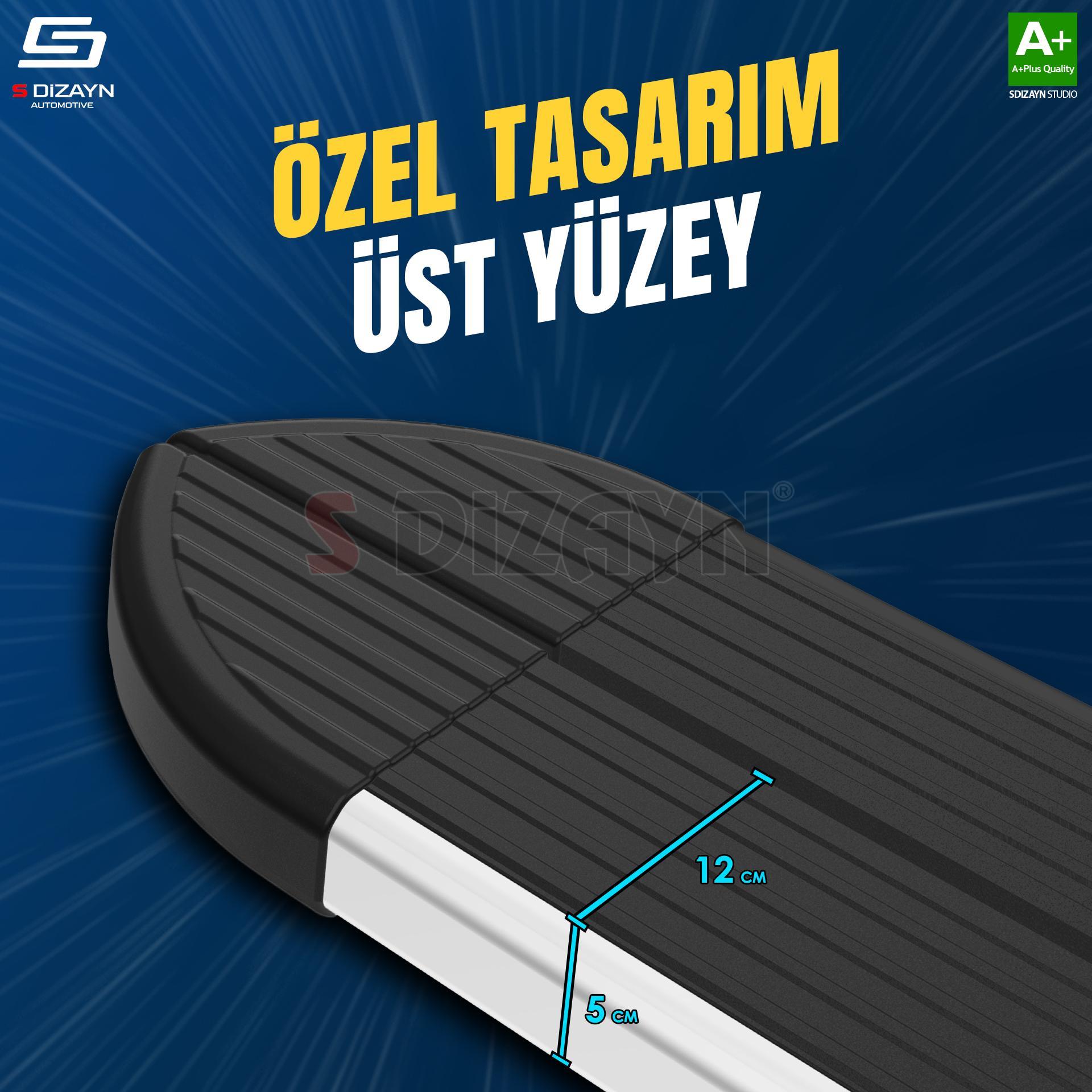 Renault Trafic 2 Uzun Şase Skyline Aluminyum Yan Basamak 263 Cm 2001-2014 A+ Kalite