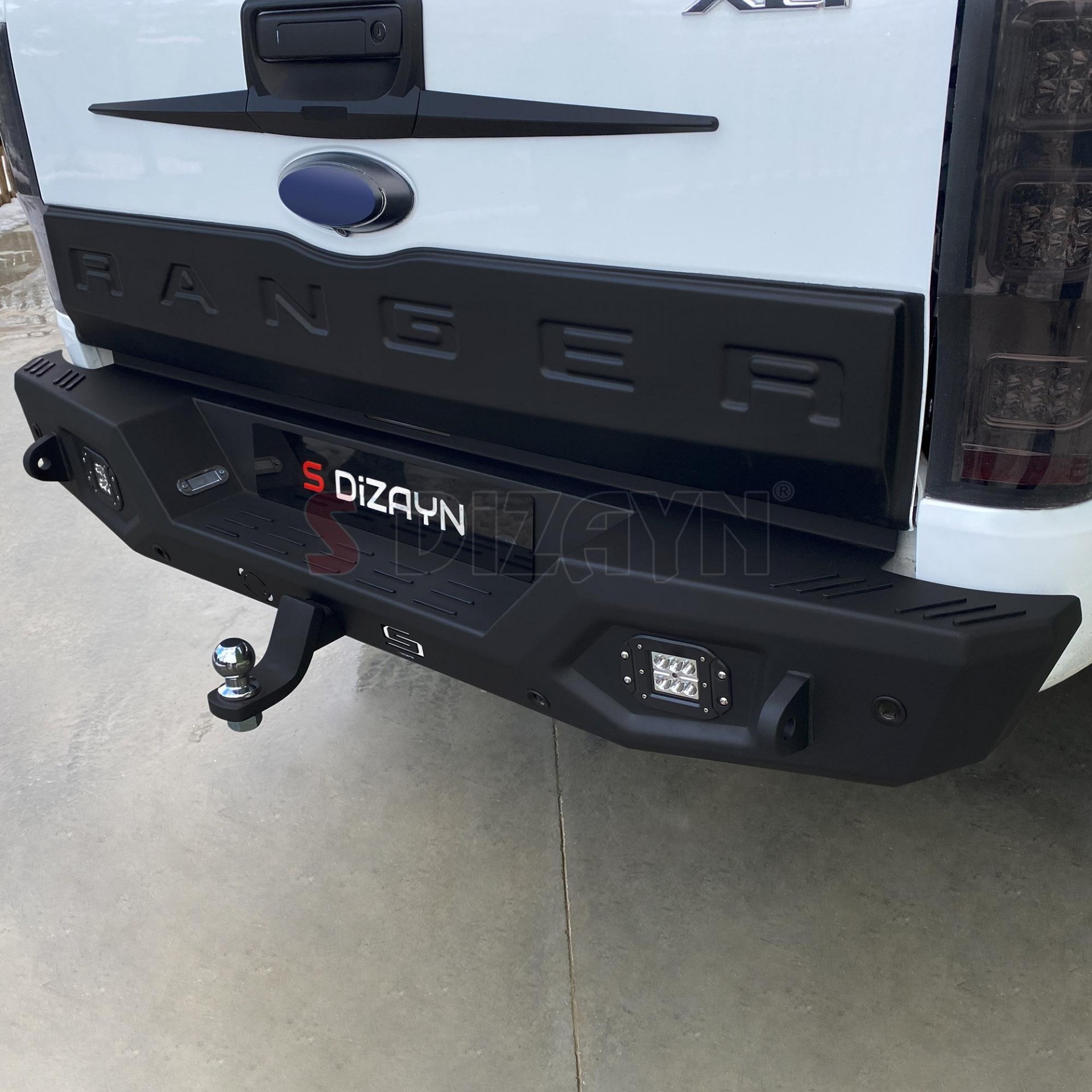 S-Dizayn SDX 4WD Off Road Isuzu D-Max 2 Çelik Arka Tampon V1 Ledli 2012-2019