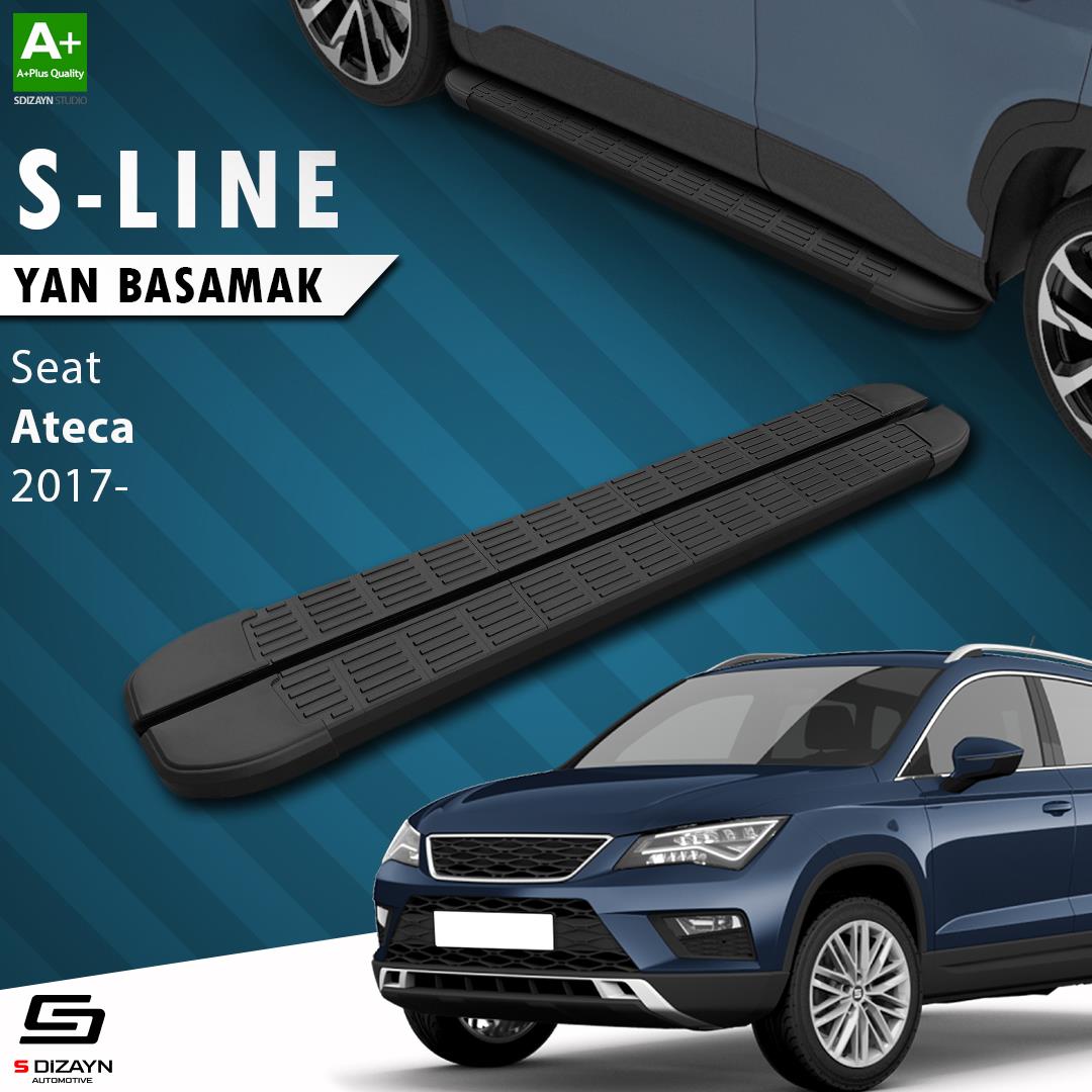 Seat Ateca S-Line Siyah Yan Basamak 173 Cm 2017 Üzeri A+ Kalite