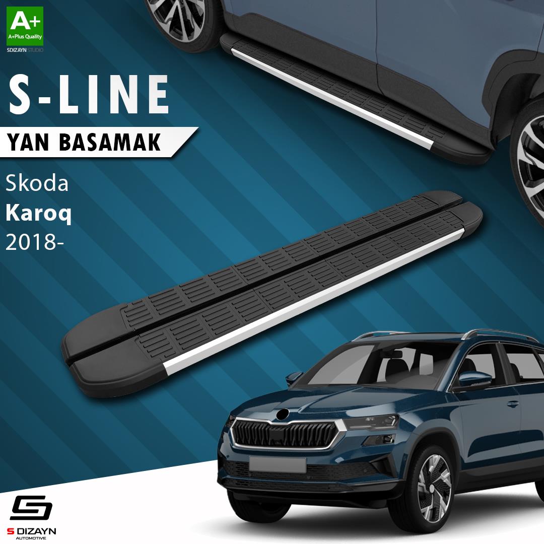 Skoda Karoq S-Line Aluminyum Yan Basamak 173 Cm 2018 Üzeri A+ Kalite