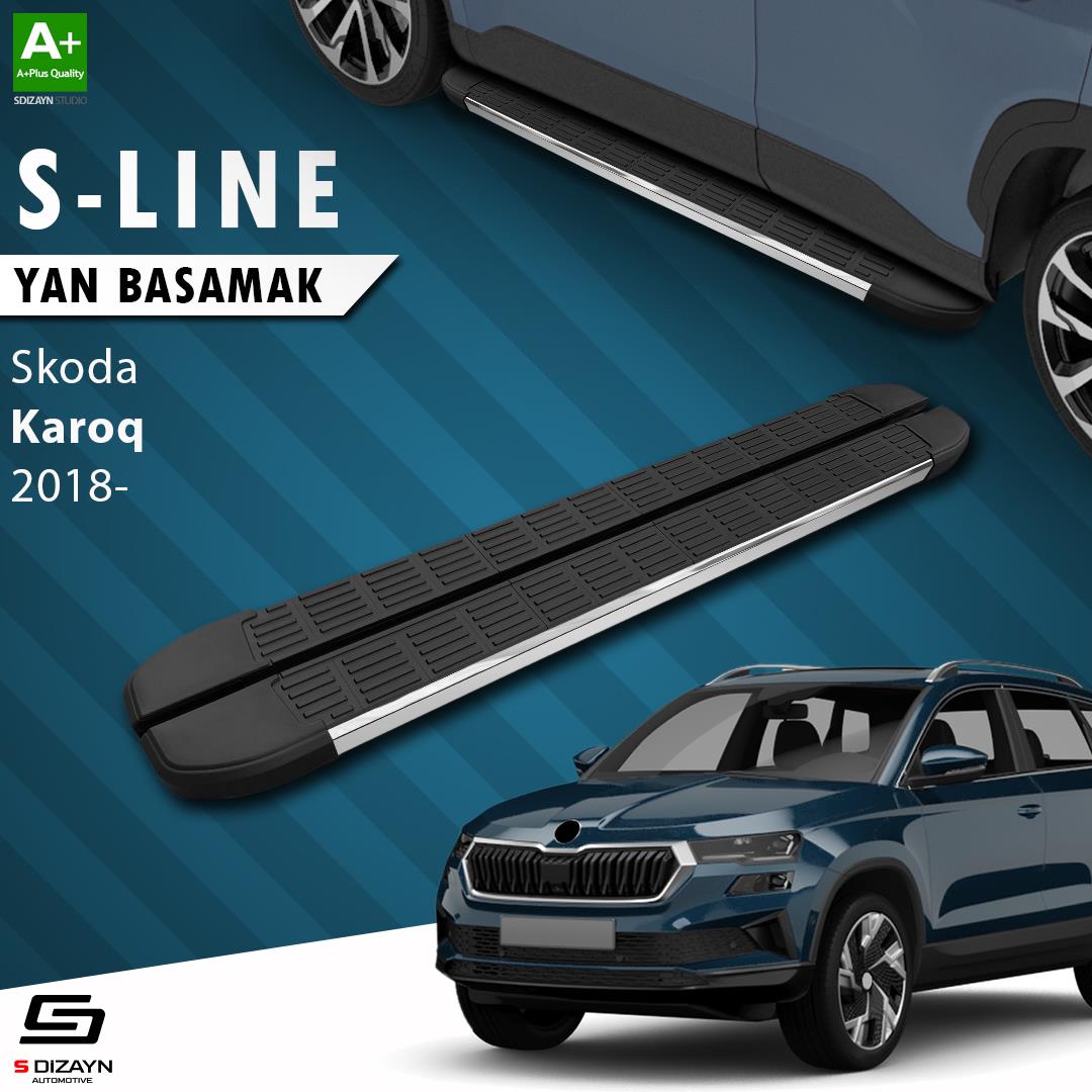 Skoda Karoq S-Line Krom Yan Basamak 173 Cm 2018 Üzeri A+ Kalite