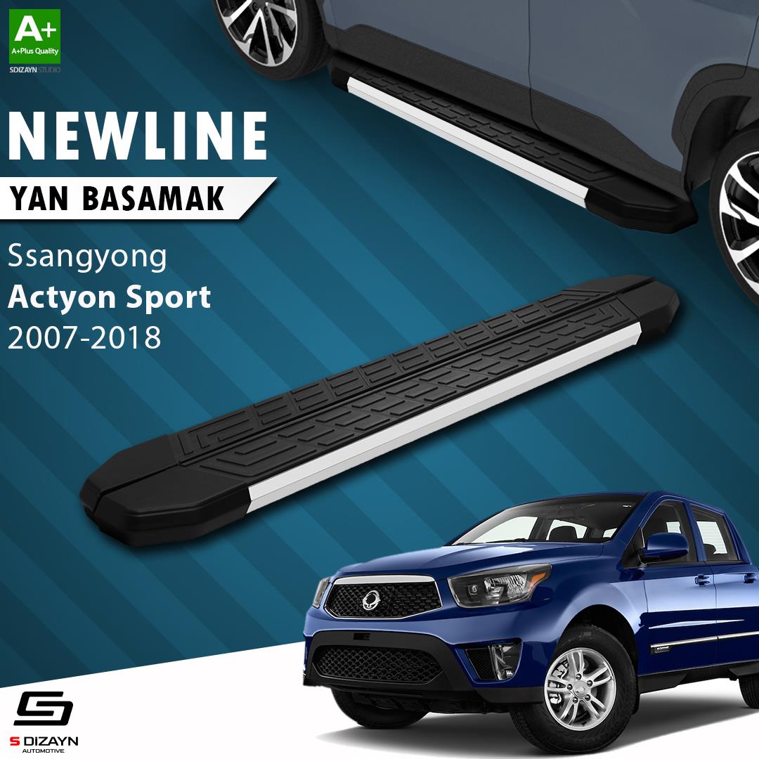 Ssangyong Actyon Sports NewLine Aluminyum Yan Basamak 203 Cm 2007-2018 A+ Kalite