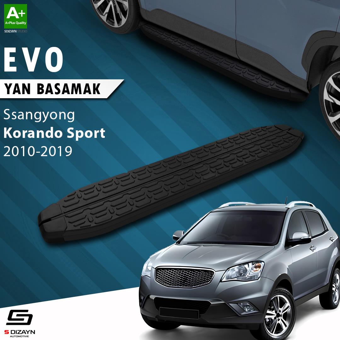 Ssangyong Korando Sport Evo Siyah Yan Basamak 203 Cm 2010-2019 A+ Kalite