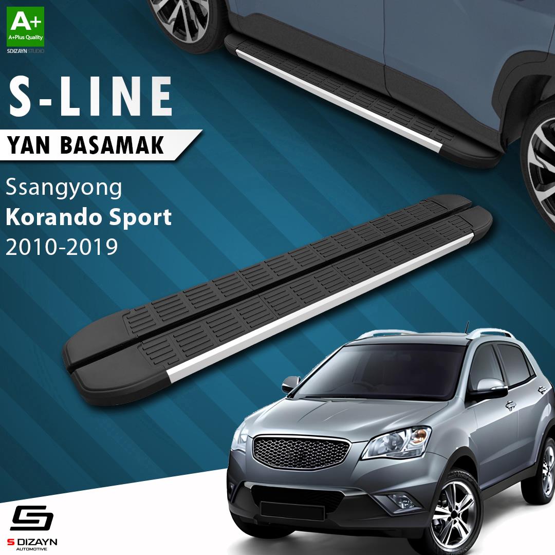 Ssangyong Korando Sport S-Line Aluminyum Yan Basamak 203 Cm 2010-2019 A+ Kalite