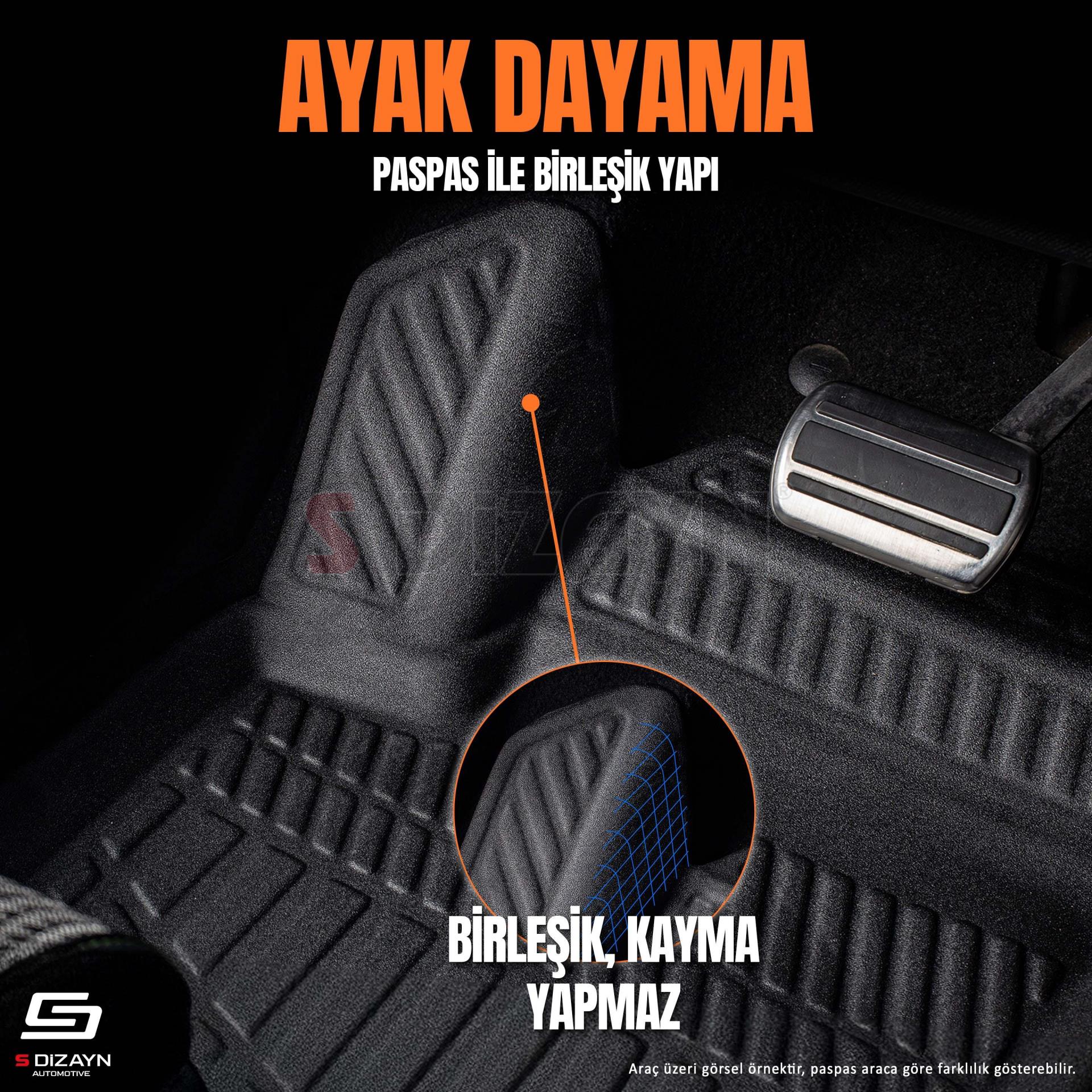 S-Dizayn Ssangyong Musso 3D Pro Havuzlu Paspas 2018 Üzeri A+ Kalite