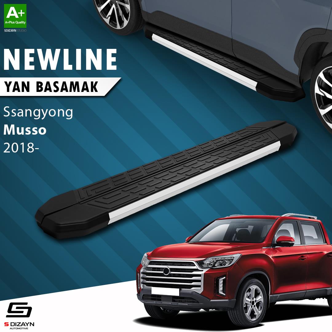 Ssangyong Musso NewLine Aluminyum Yan Basamak 203 Cm 2018 Üzeri A+ Kalite