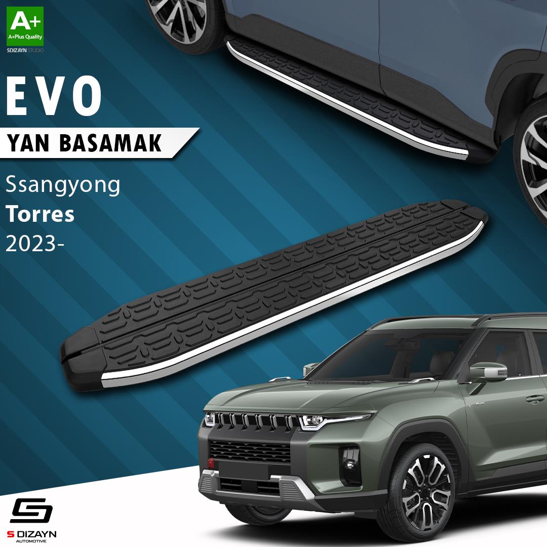 Ssangyong Torres Evo Krom Yan Basamak 183 Cm 2023 Üzeri A+ Kalite