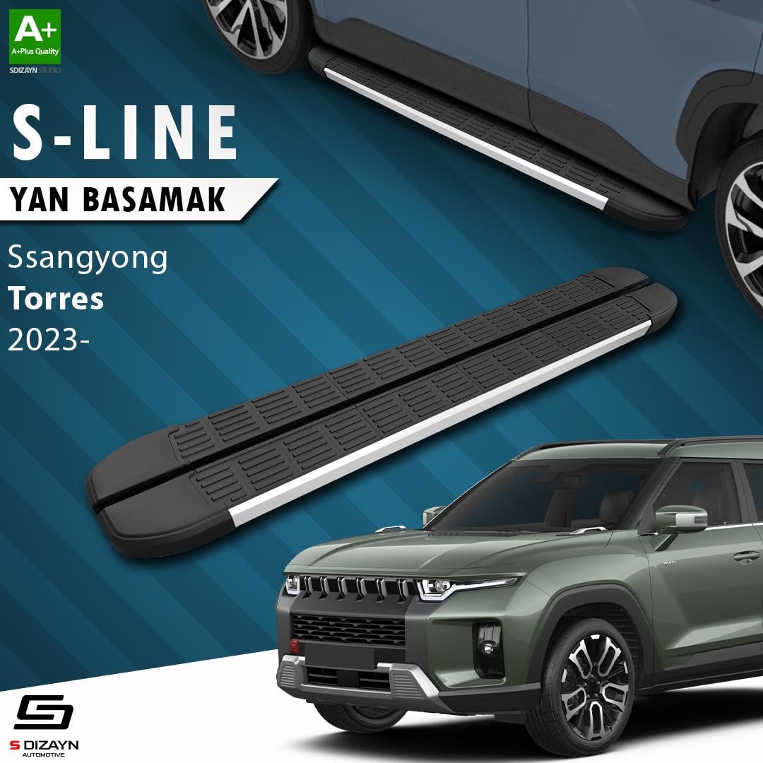 Ssangyong Torres S-Line Aluminyum Yan Basamak 183 Cm 2023 Üzeri A+ Kalite