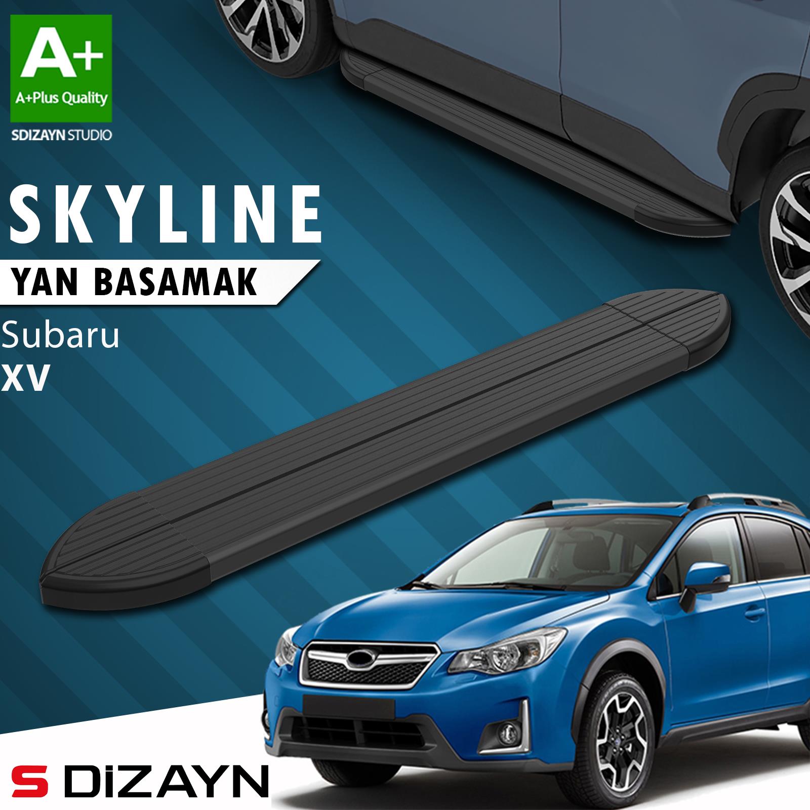 Subaru XV Skyline Siyah Yan Basamak 173 Cm 2011-2017 A+ Kalite