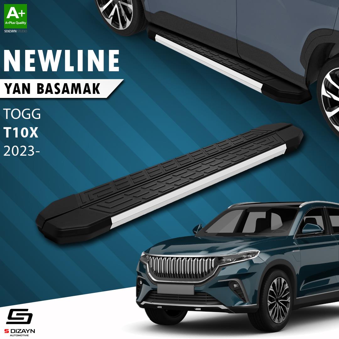 TOGG T10X NewLine Aluminyum Yan Basamak 203 Cm 2023 Üzeri A+ Kalite