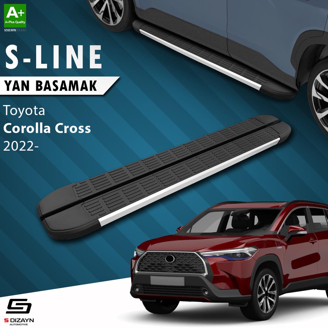 Toyota Corolla Cross S-Line Aluminyum Yan Basamak 183 Cm 2022 Üzeri
