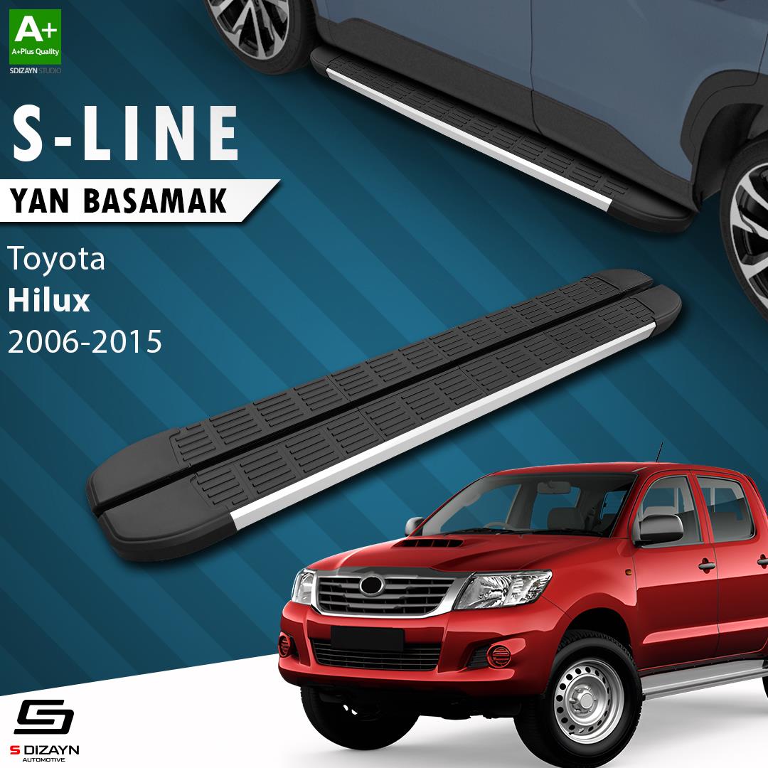 Toyota Hilux 7 S-Line Aluminyum Yan Basamak 203 Cm 2006-2015 A+ Kalite