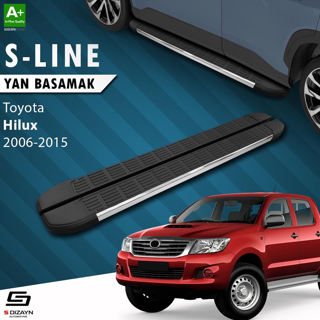 Toyota Hilux 7 S-Line Krom Yan Basamak 203 Cm 2006-2015 A+ Kalite