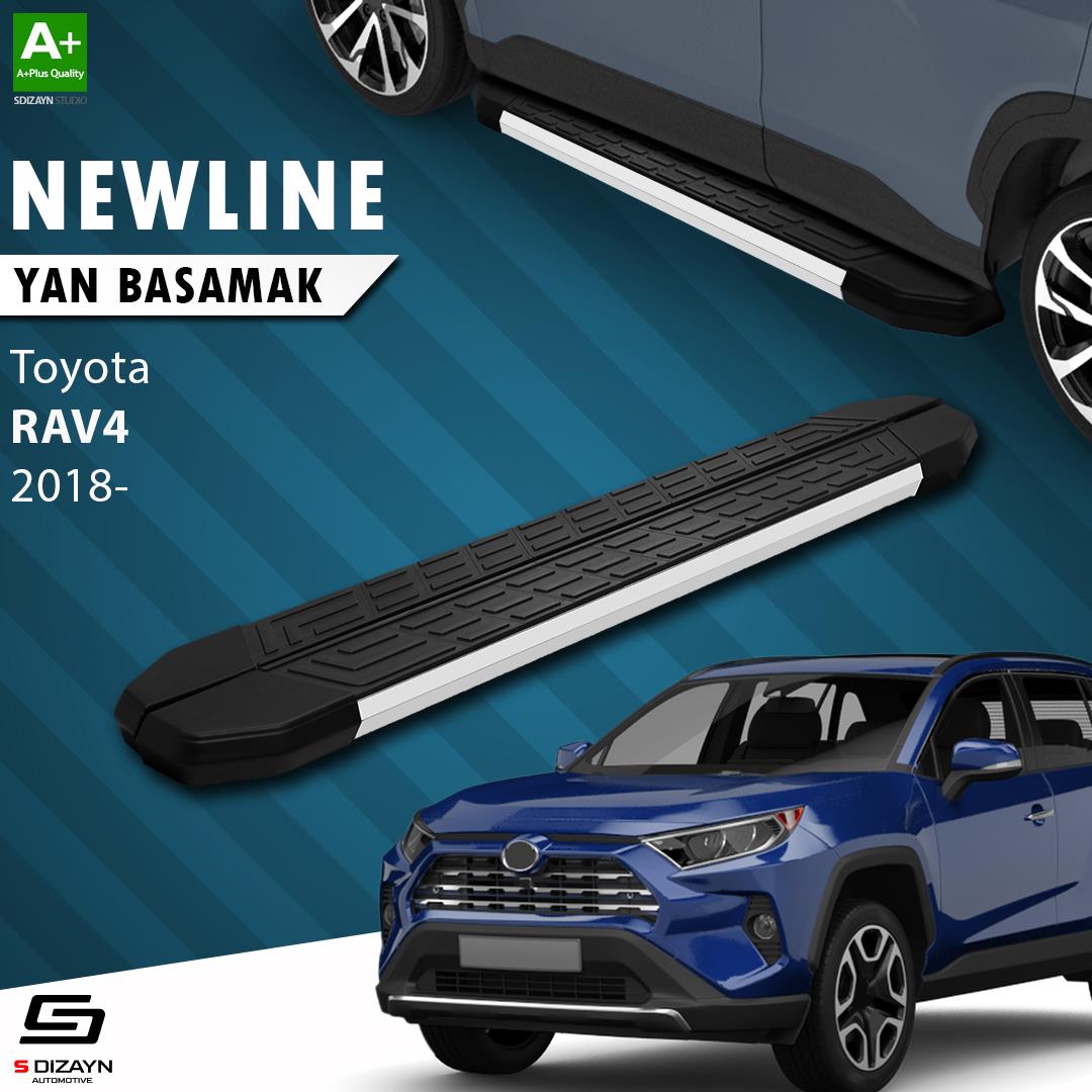 Toyota RAV 4 5 NewLine Aluminyum Yan Basamak 173 Cm 2018 Üzeri A+ Kalite