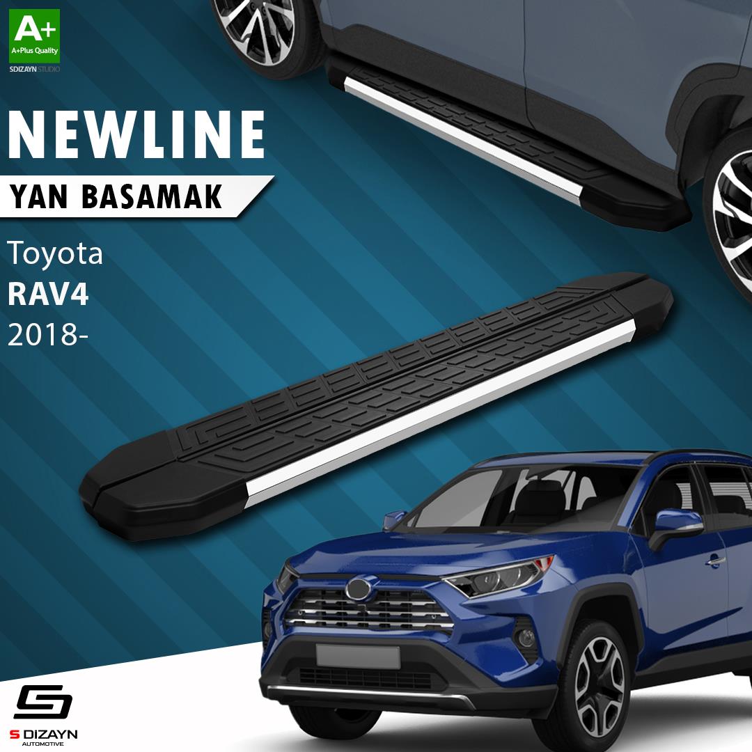 Toyota RAV 4 5 NewLine Krom Yan Basamak 173 Cm 2018 Üzeri A+ Kalite