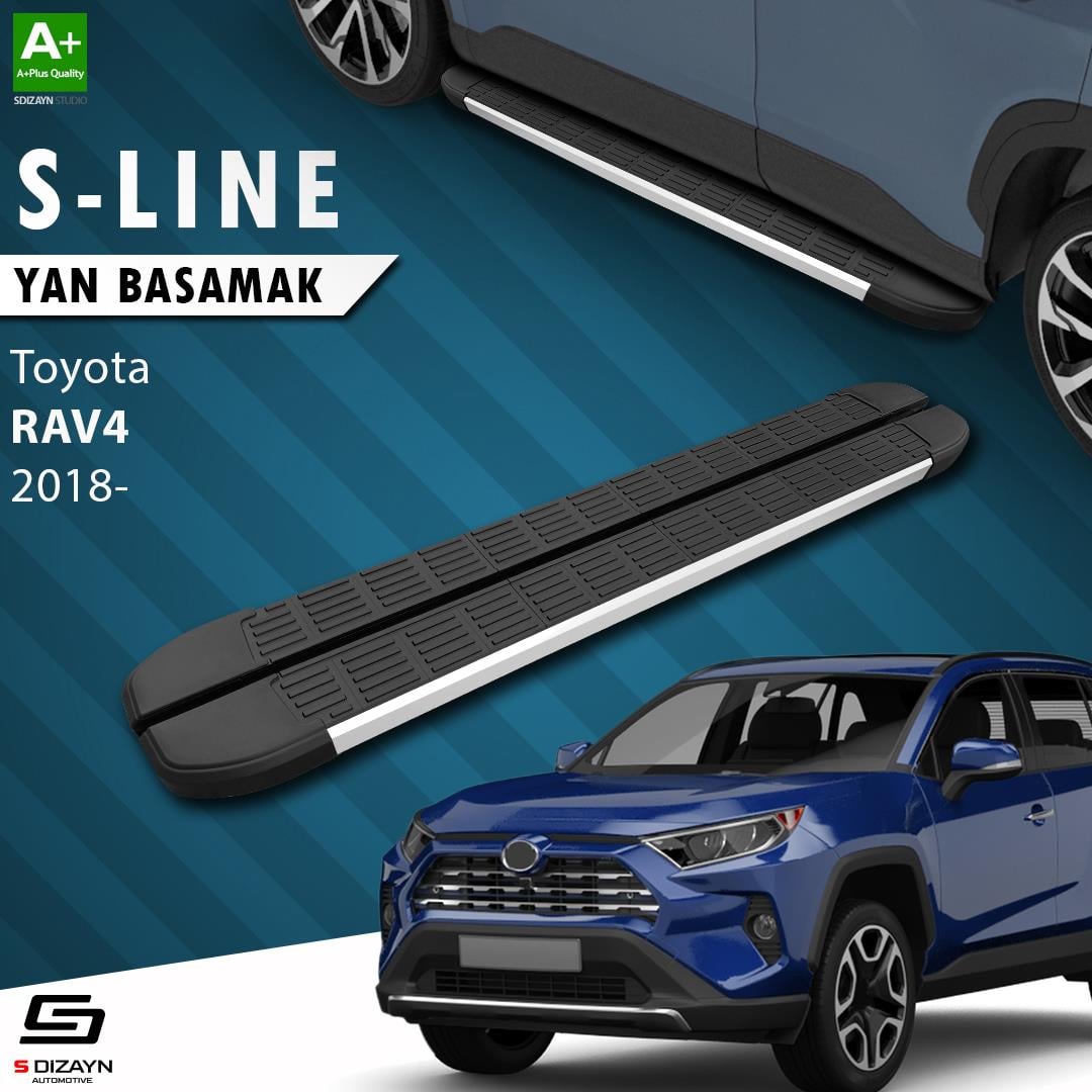 Toyota RAV 4 5 S-Line Aluminyum Yan Basamak 173 Cm 2018 Üzeri A+ Kalite