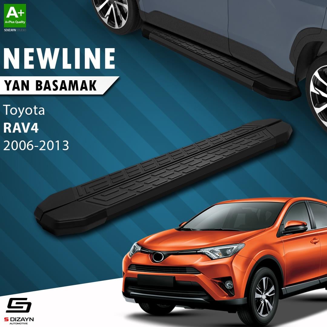 Toyota Rav 4 3 NewLine Siyah Yan Basamak 163 Cm 2006-2013 A+ Kalite