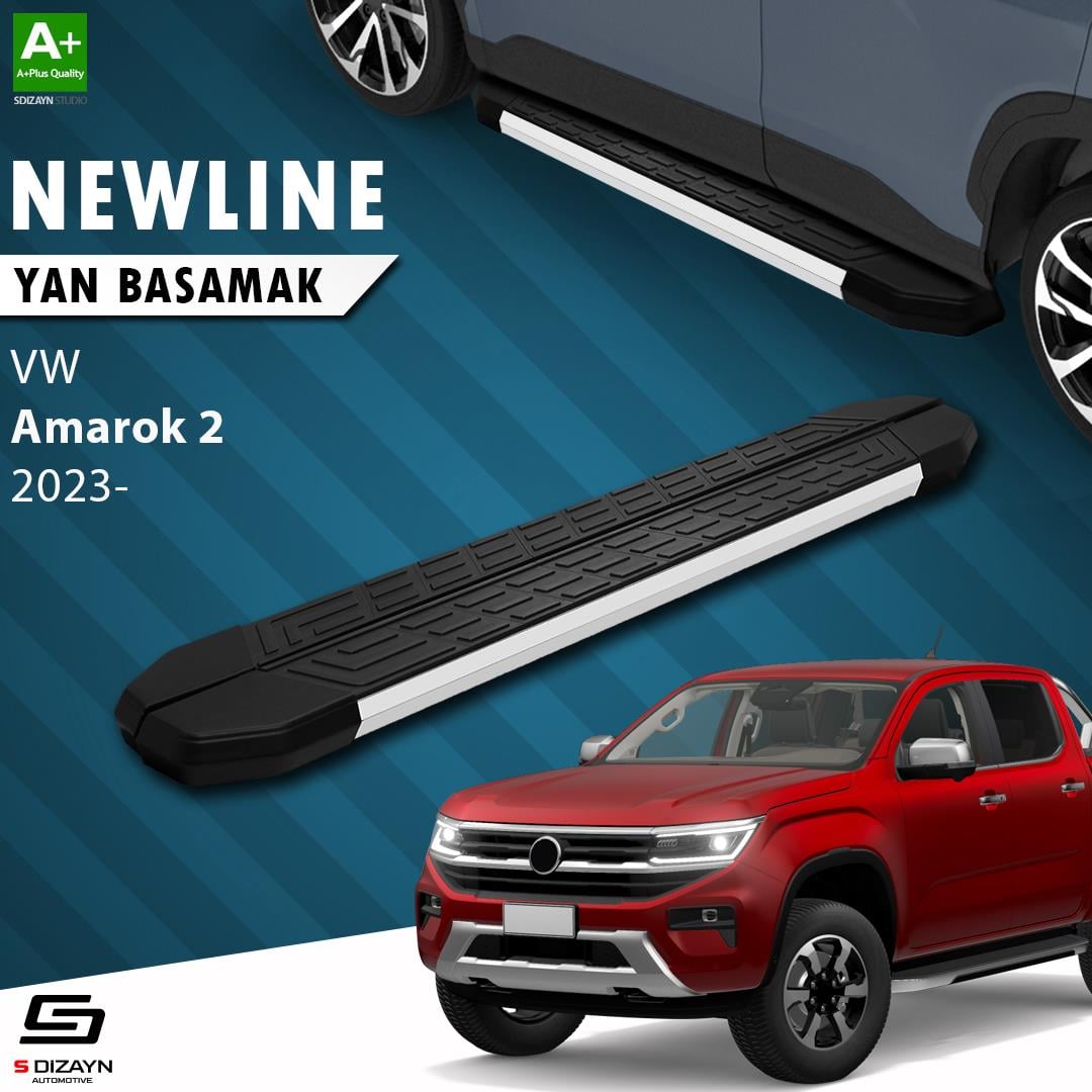 VW Amarok 2 NewLine Aluminyum Yan Basamak 203 Cm 2023 Üzeri A+ Kalite