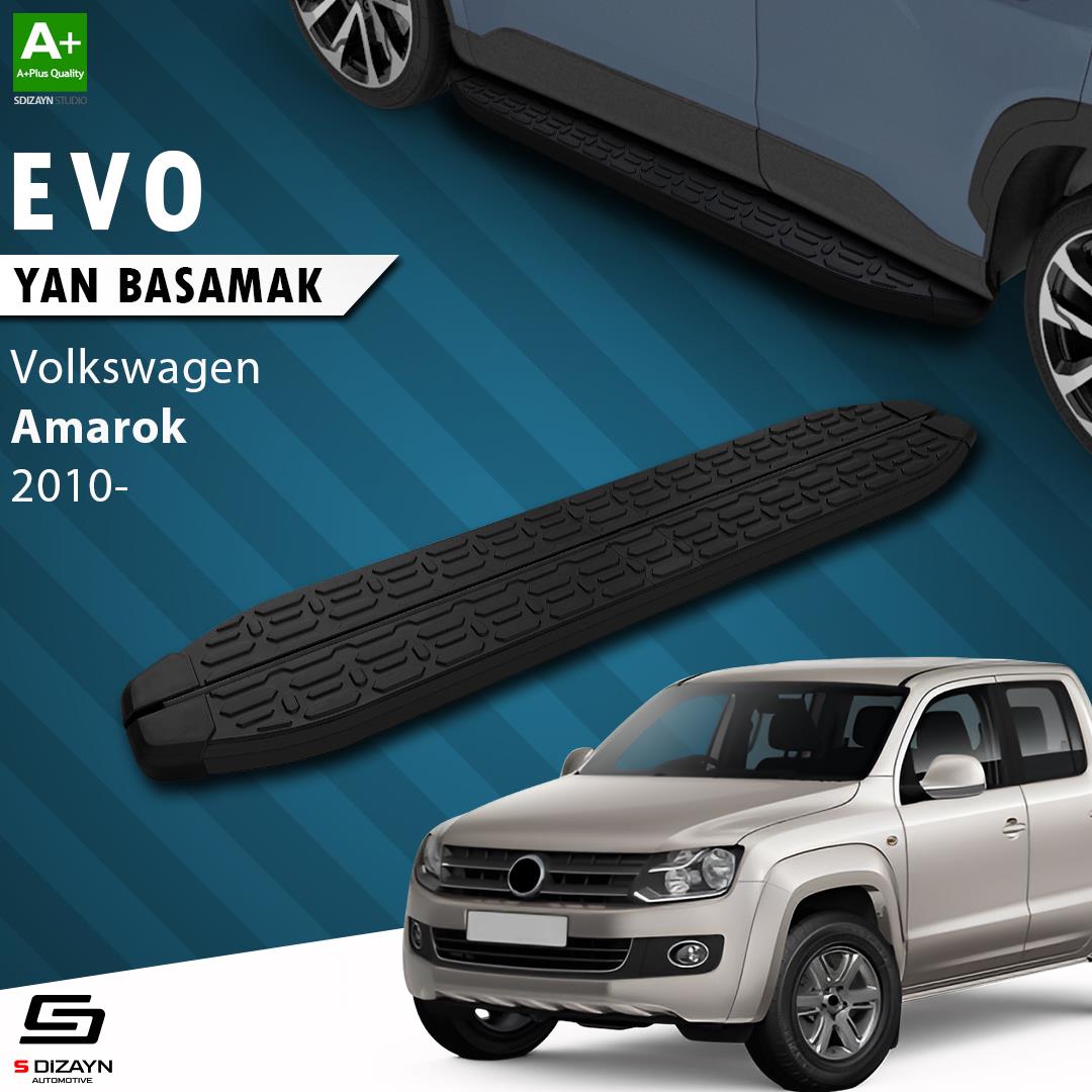 VW Amarok Evo Siyah Yan Basamak 203 Cm 2010-2023 A+ Kalite