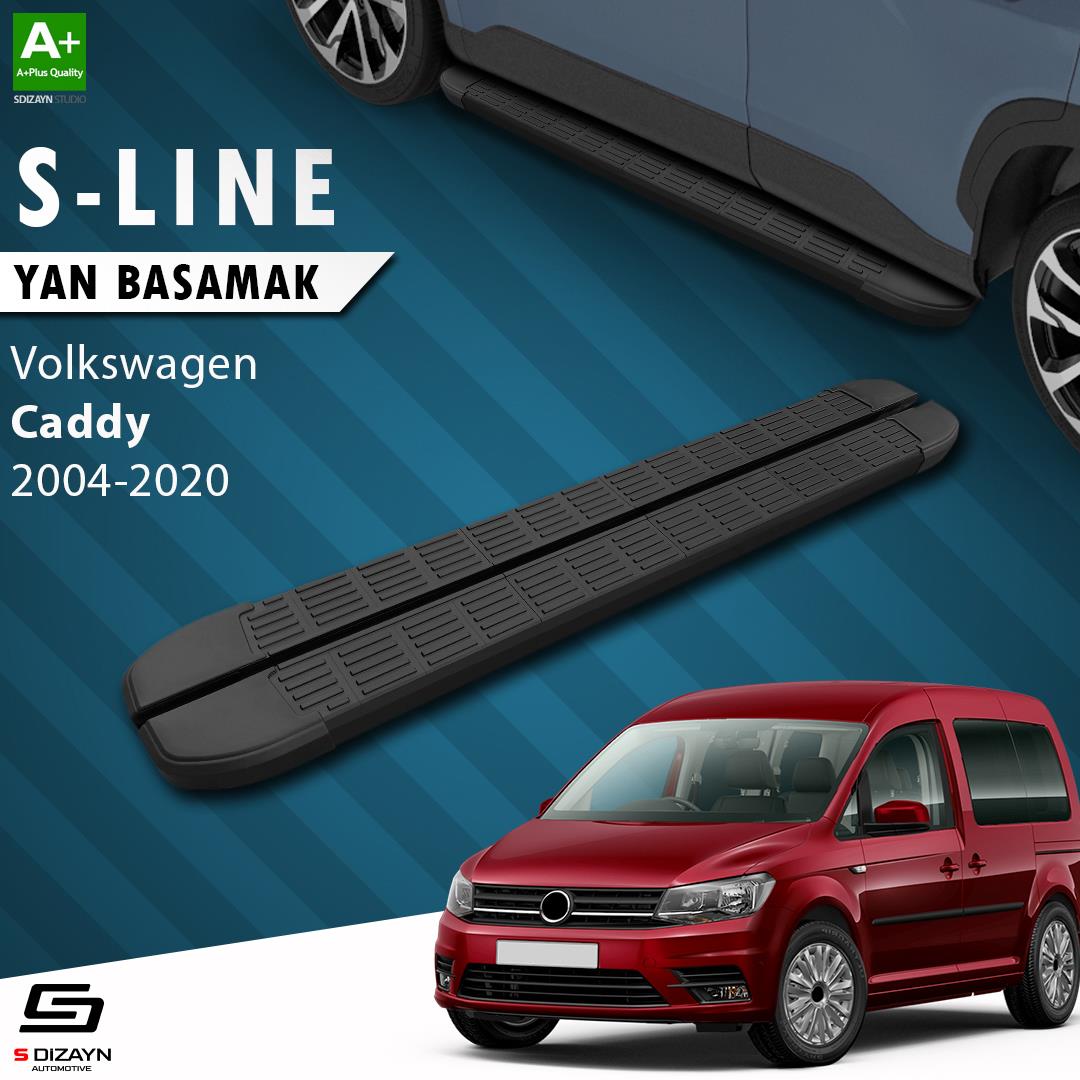 VW Caddy 3 Uzun Şase S-Line Siyah Yan Basamak 223 Cm 2004-2020 A+ Kalite