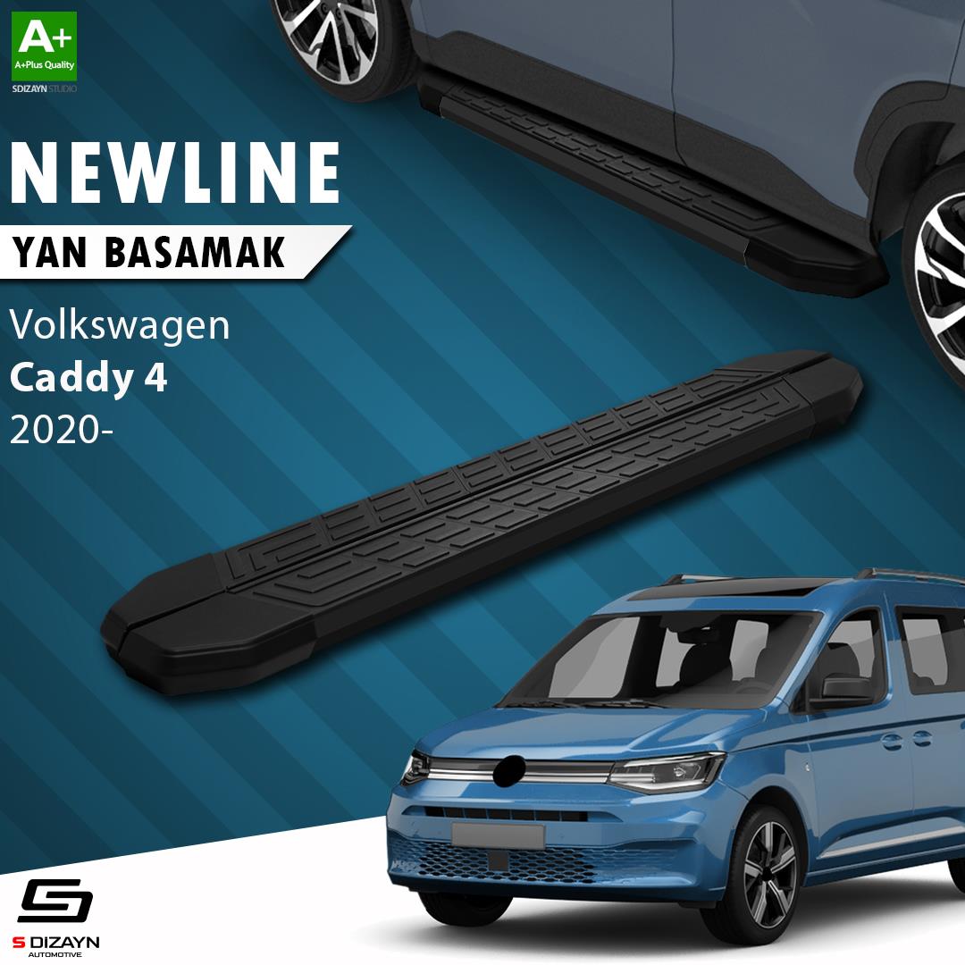 VW Caddy 4 NewLine Siyah Yan Basamak 193 Cm 2020 Üzeri A+ Kalite